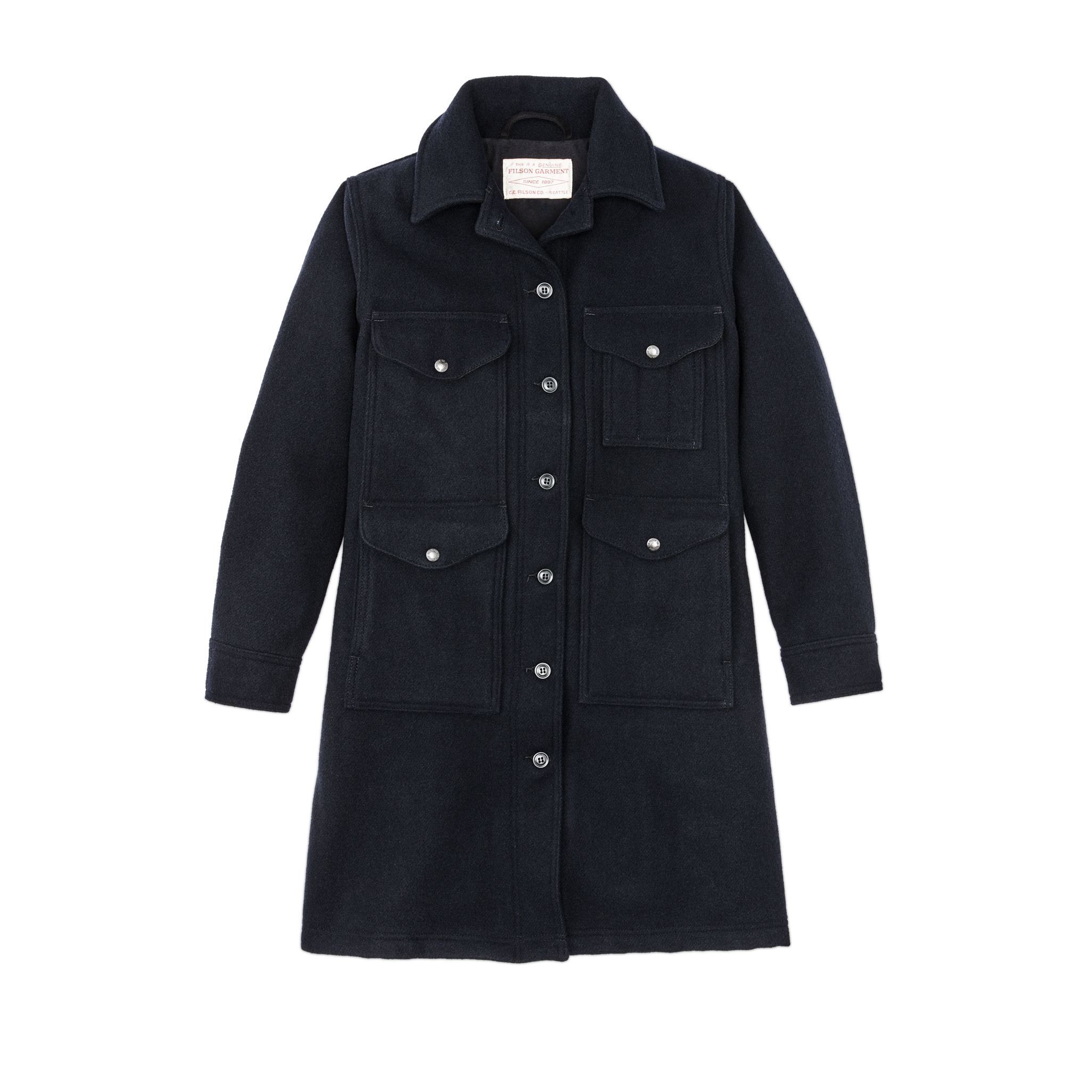 Women's Long Mackinaw Cruiser - Dark Navy