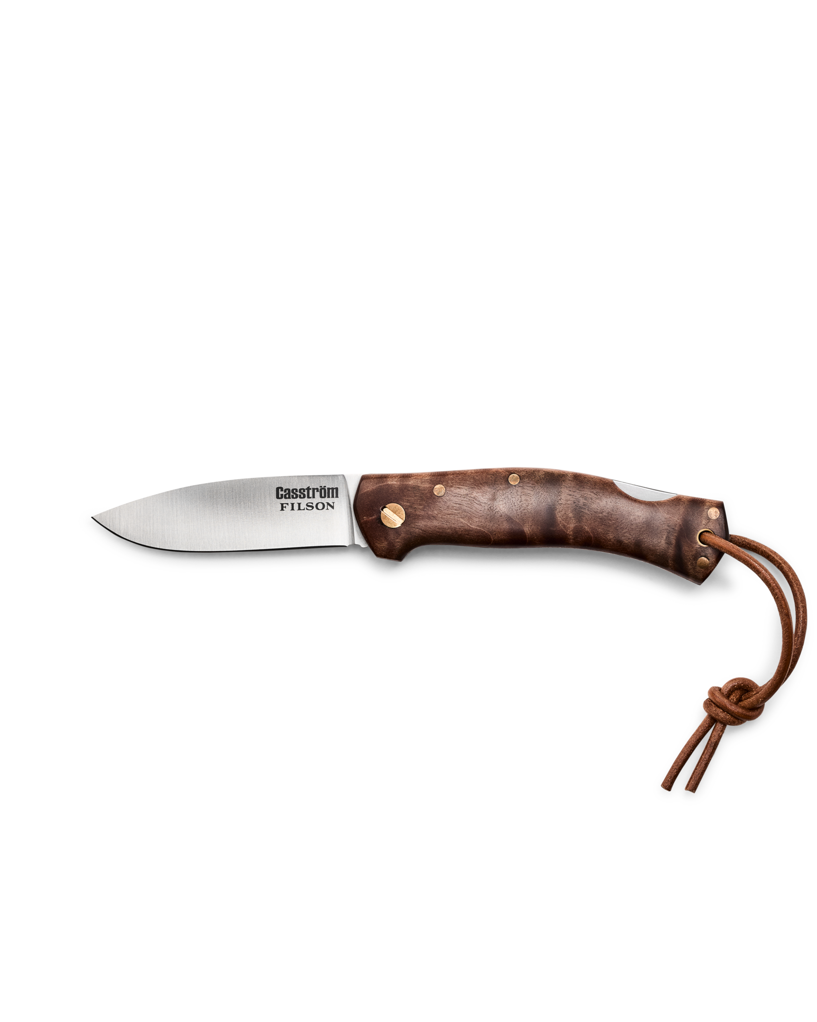 Filson X Casström Lars Fält Folding Knife - Quilted Maple - Image 9