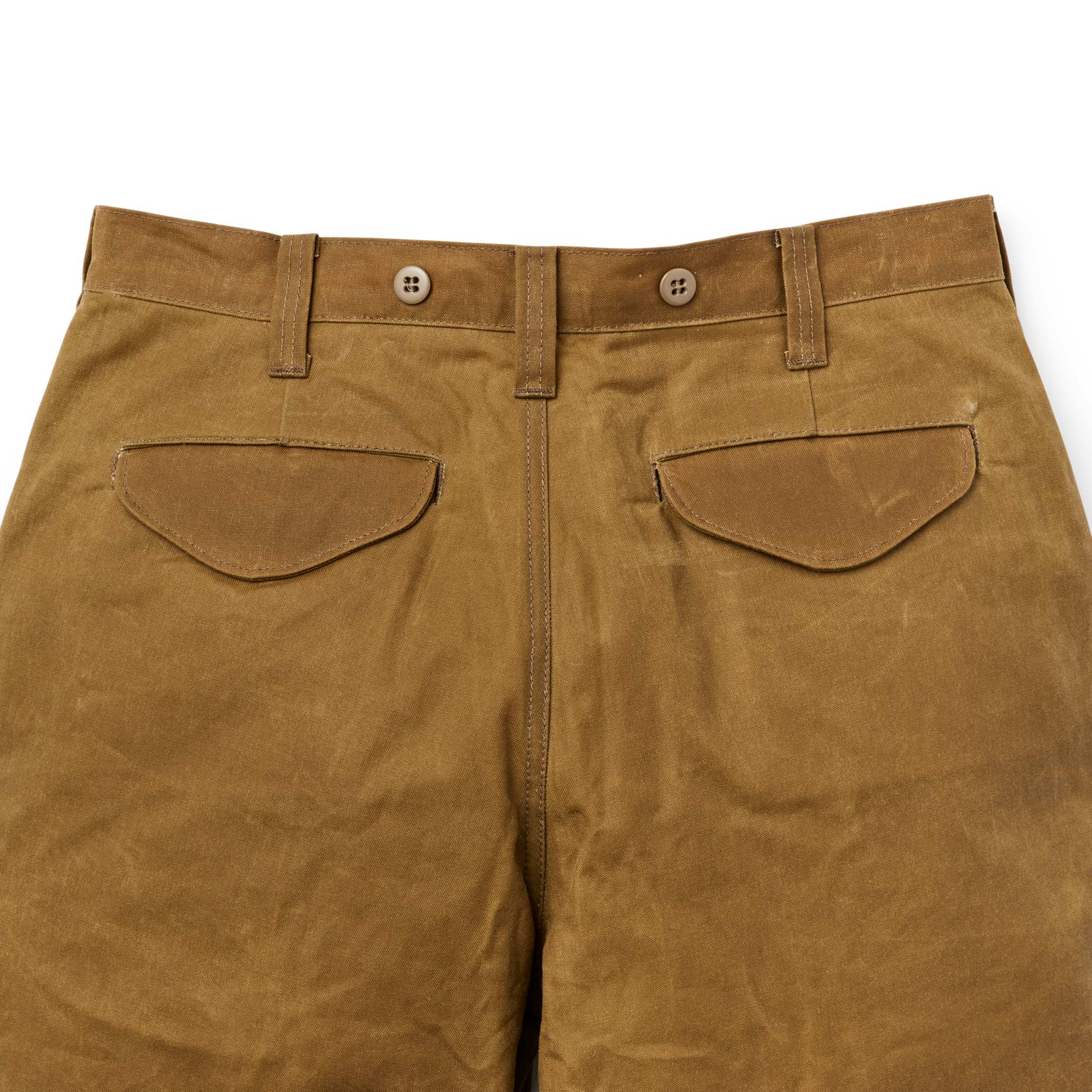 Oil Finish Single Tin Cloth Pants - Dark Tan - Image 2