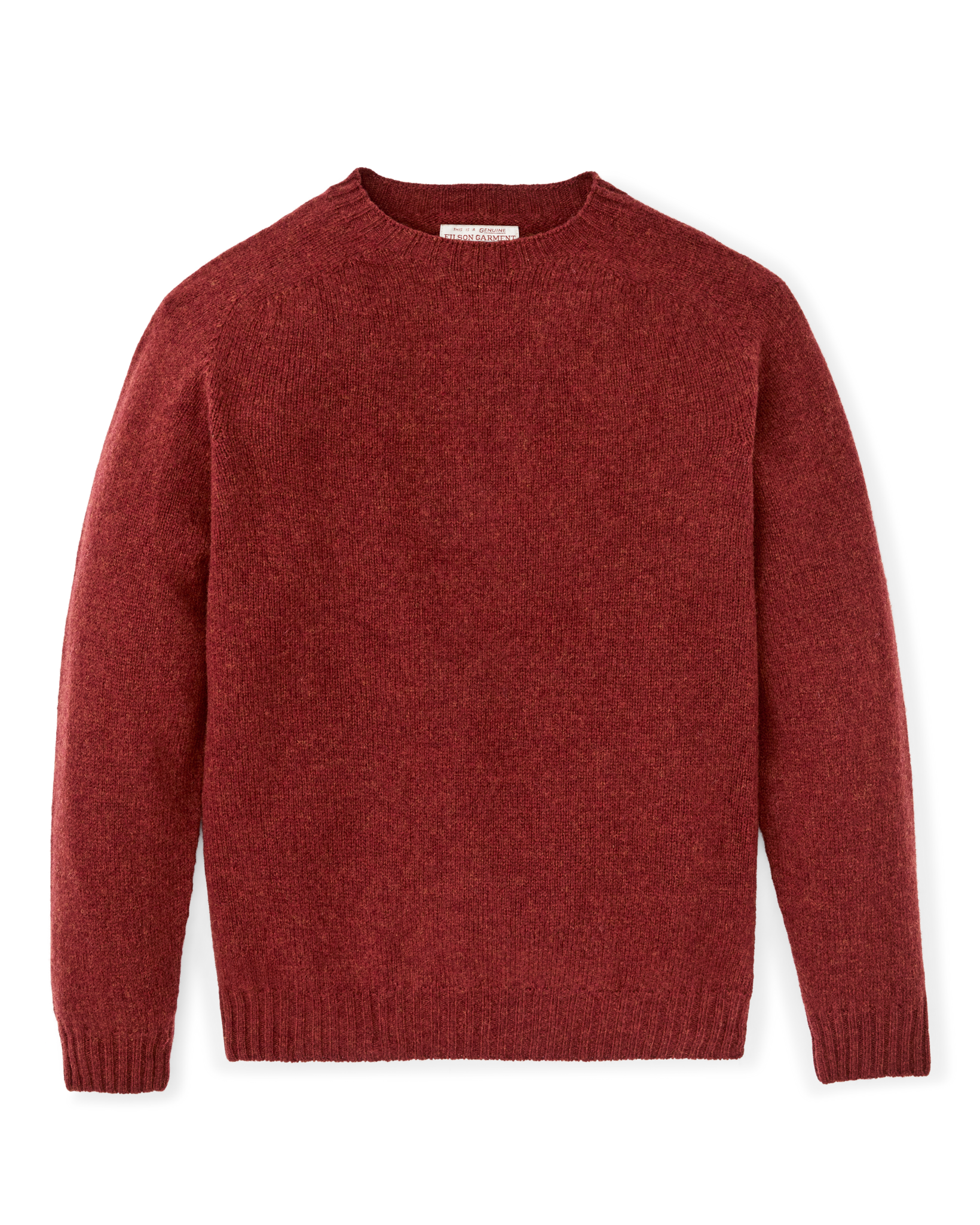 Shetland 5-gauge Wool Sweater - Russet - Image 3