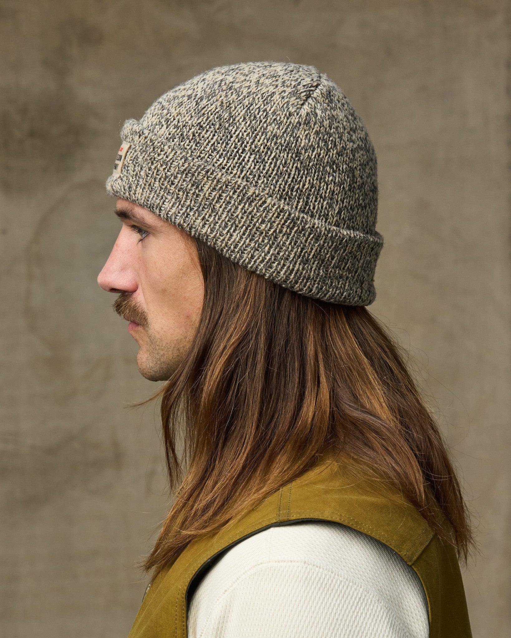 Lined Ragg Wool Beanie - Charcoal Heather - Image 2