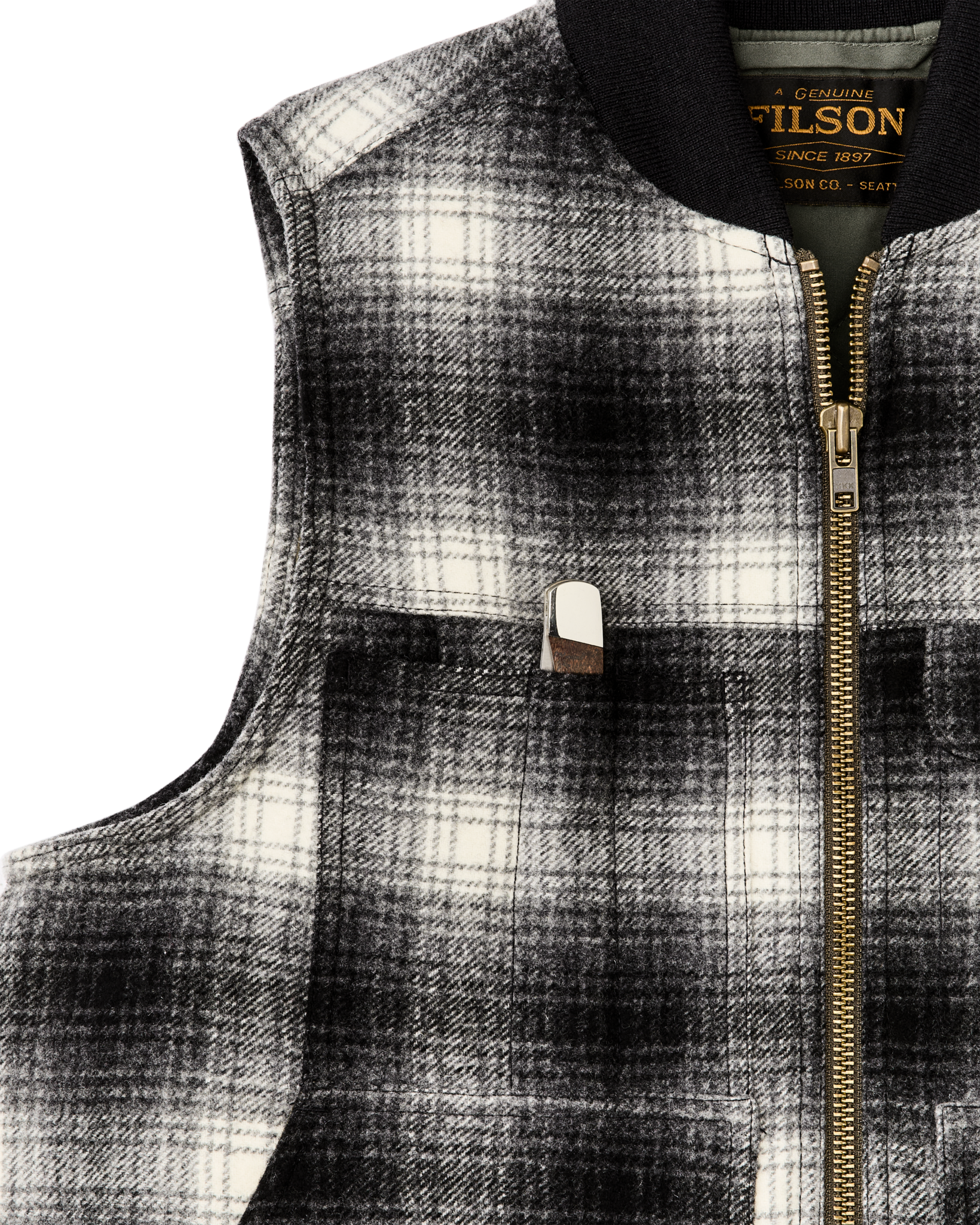 Spokane Insulated Work Vest - Charcoal Ombre - Image 5