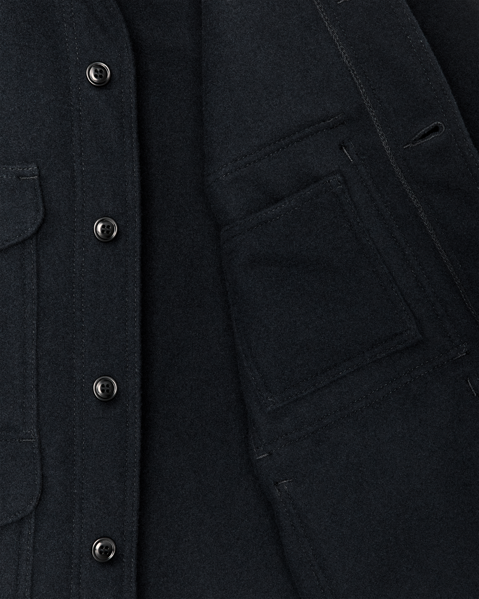 Seattle Wool Cruiser Jacket - Navy - Image 4