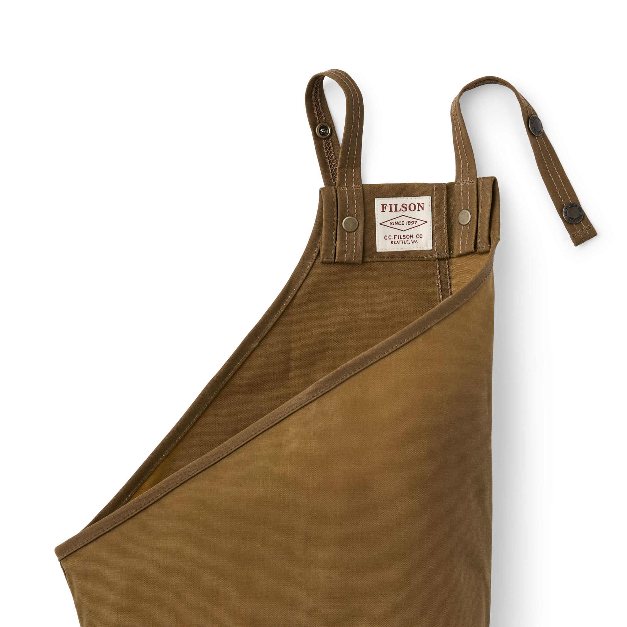 Single Tin Cloth Chaps - Dark Tan - Image 3
