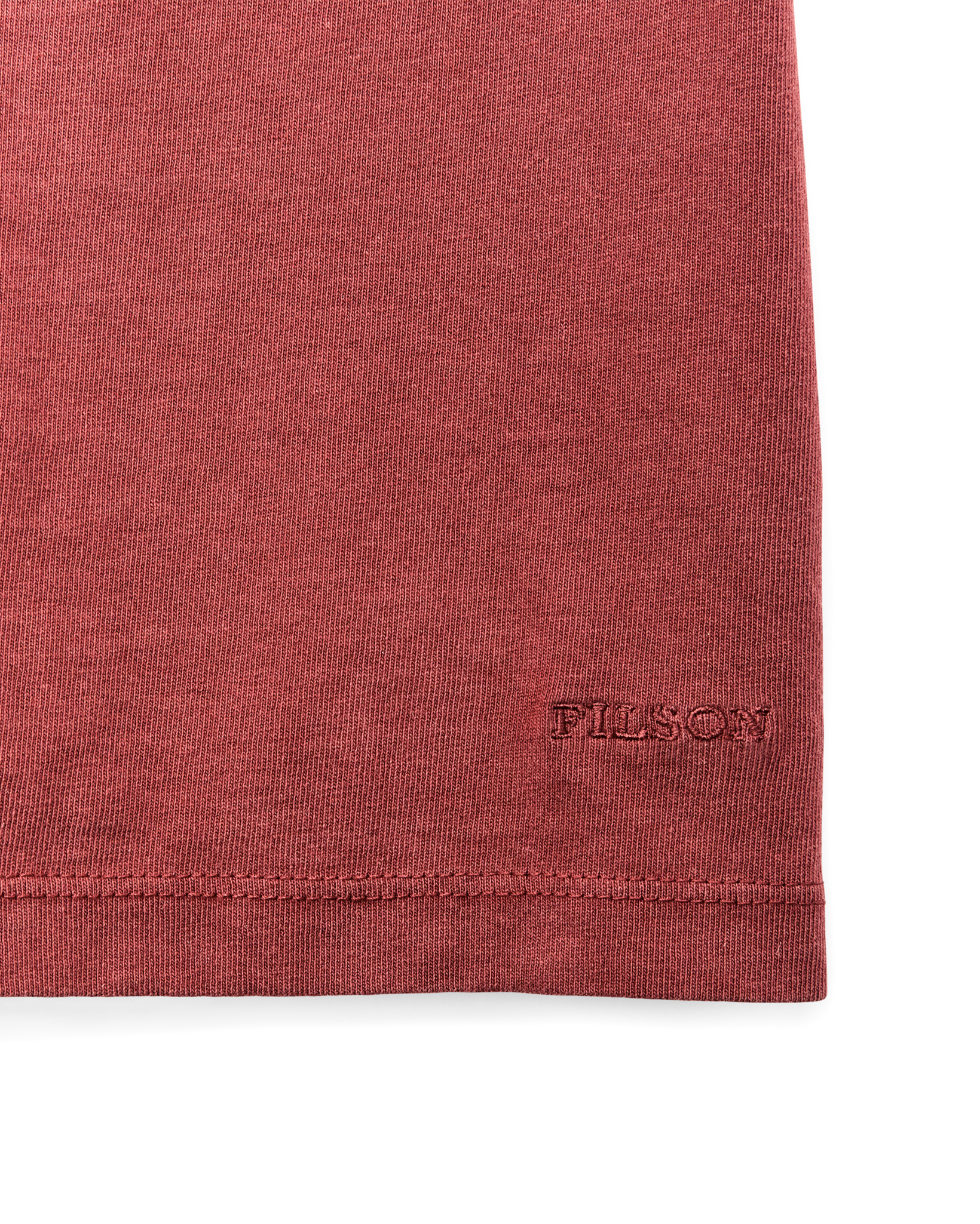 Women's Short Sleeve Pocket Tee - Fired Brick - Image 2