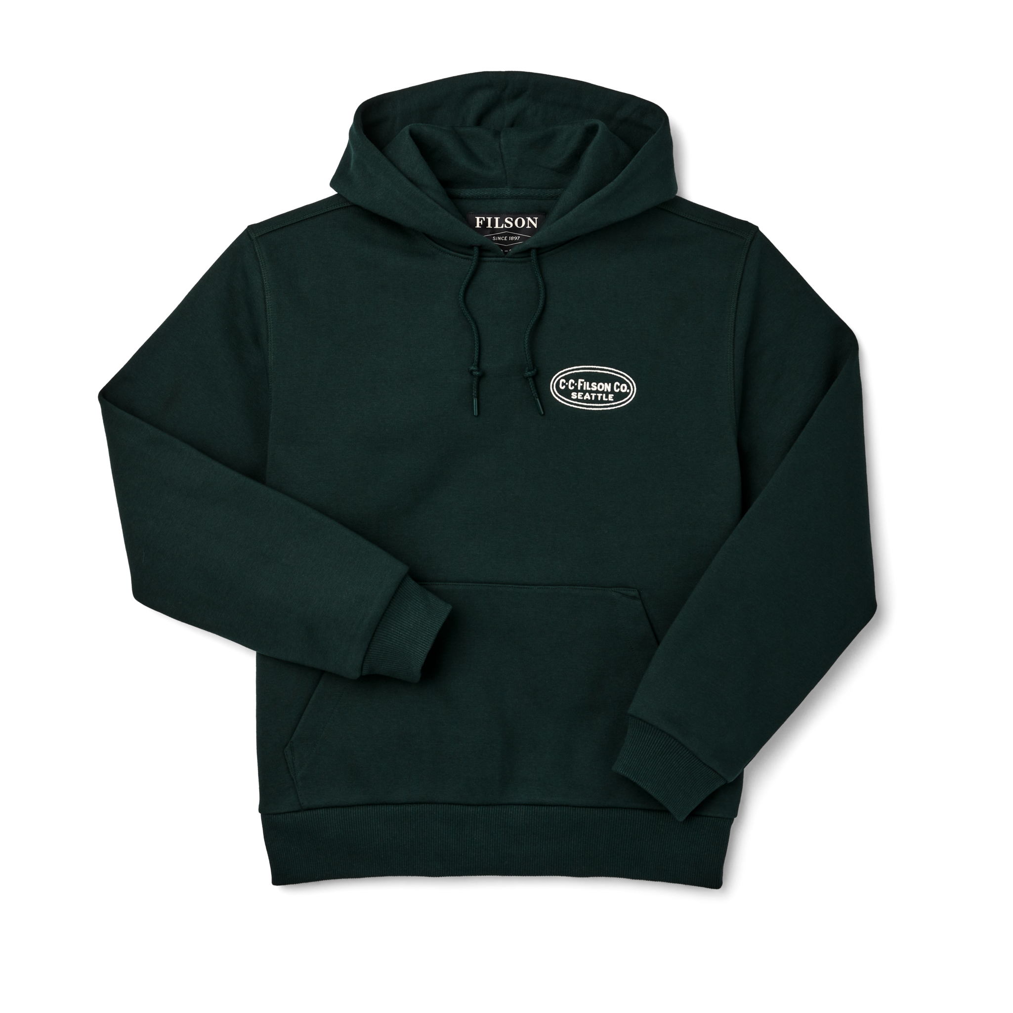 Prospector Embroidered Hoodie - Fir Oval
