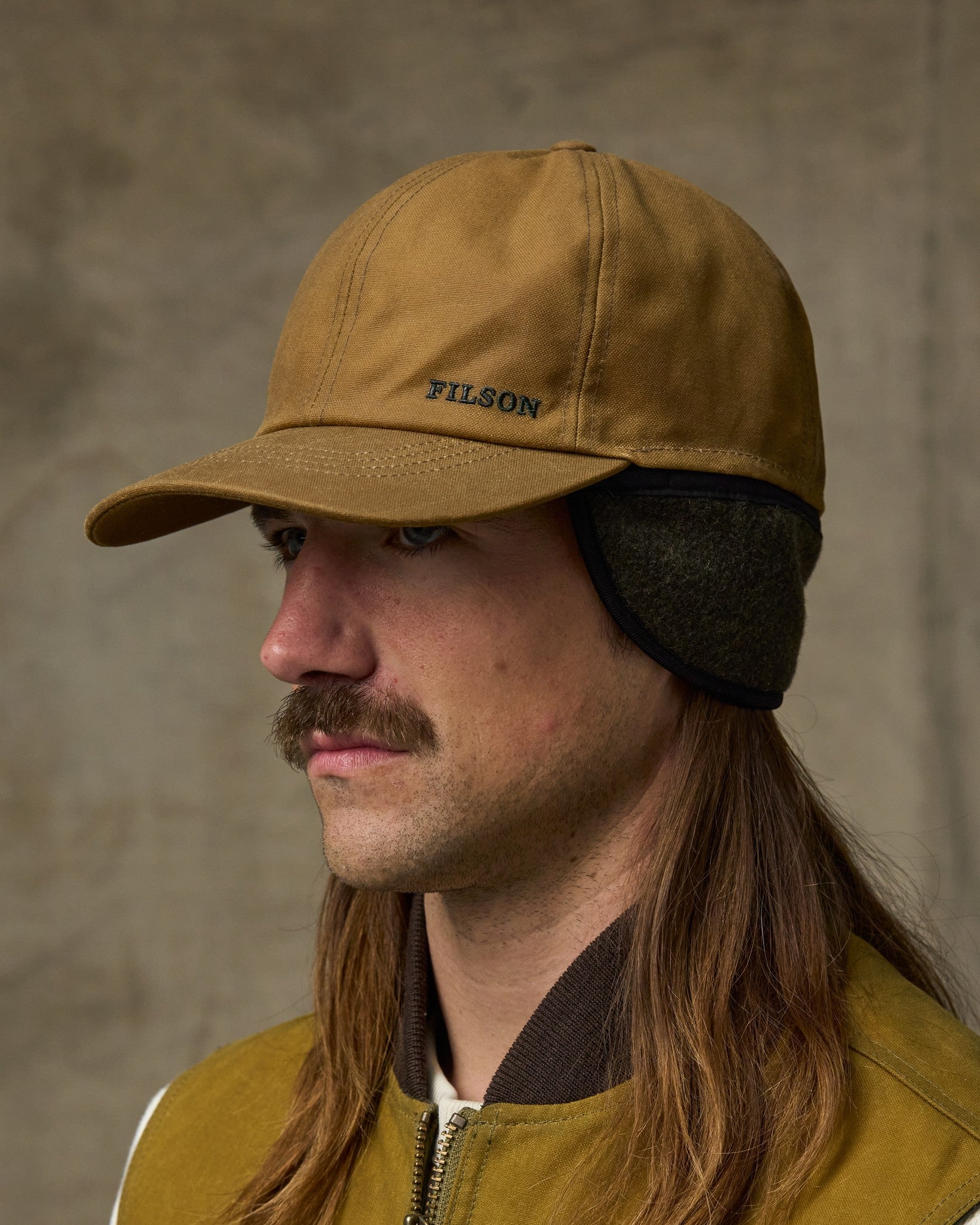 Insulated Tin Cloth Cap - Dark Tan - Image 3