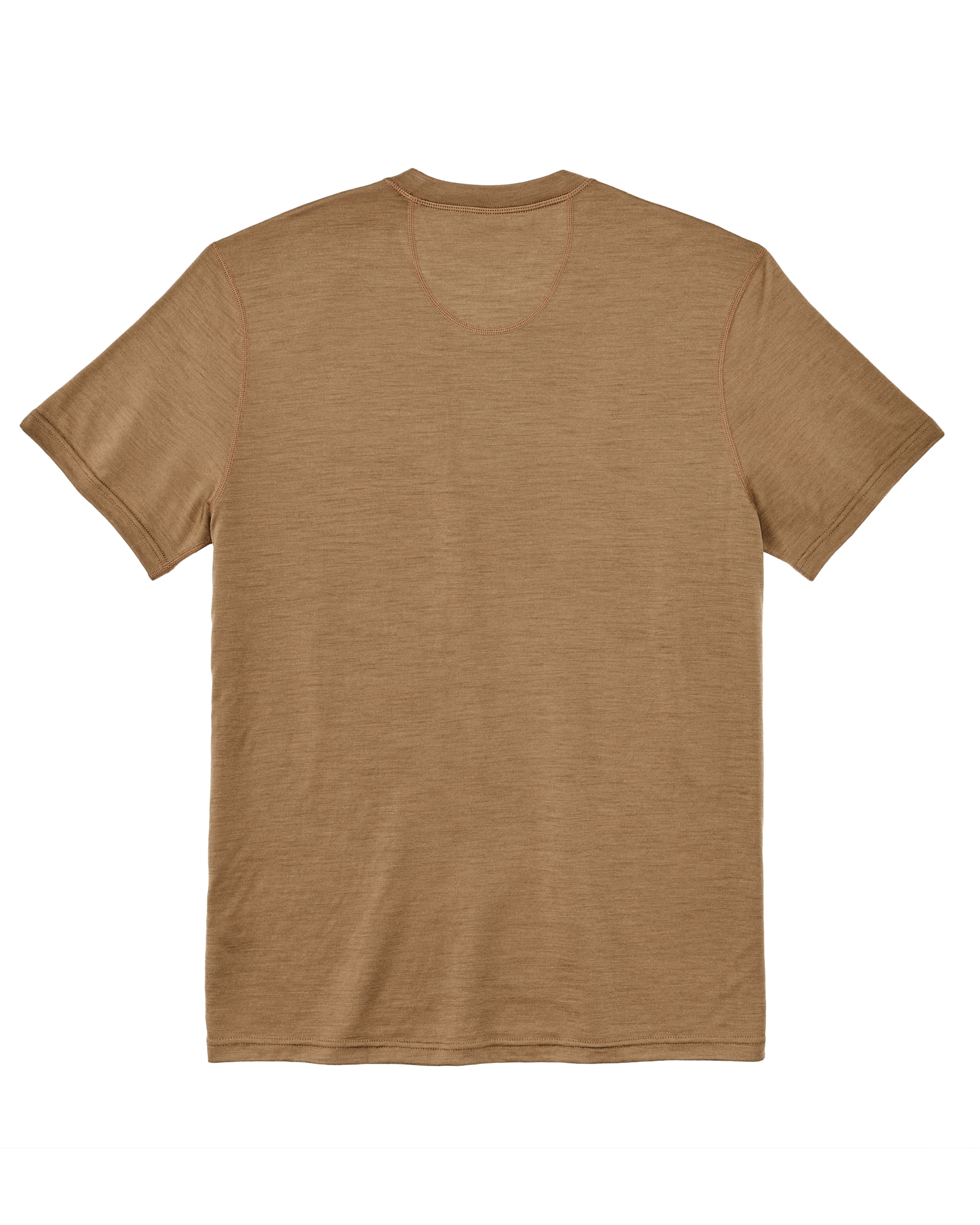 210g Merino Wool Short Sleeve Crewneck - Rugged Tan - Image 4