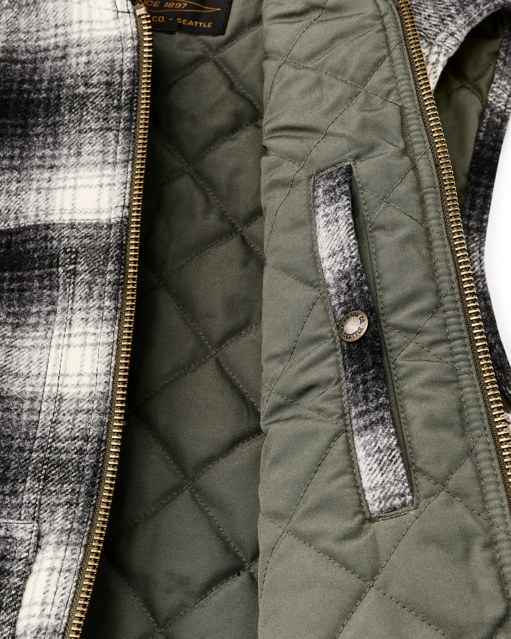 Spokane Insulated Work Vest - Charcoal Ombre - Image 6