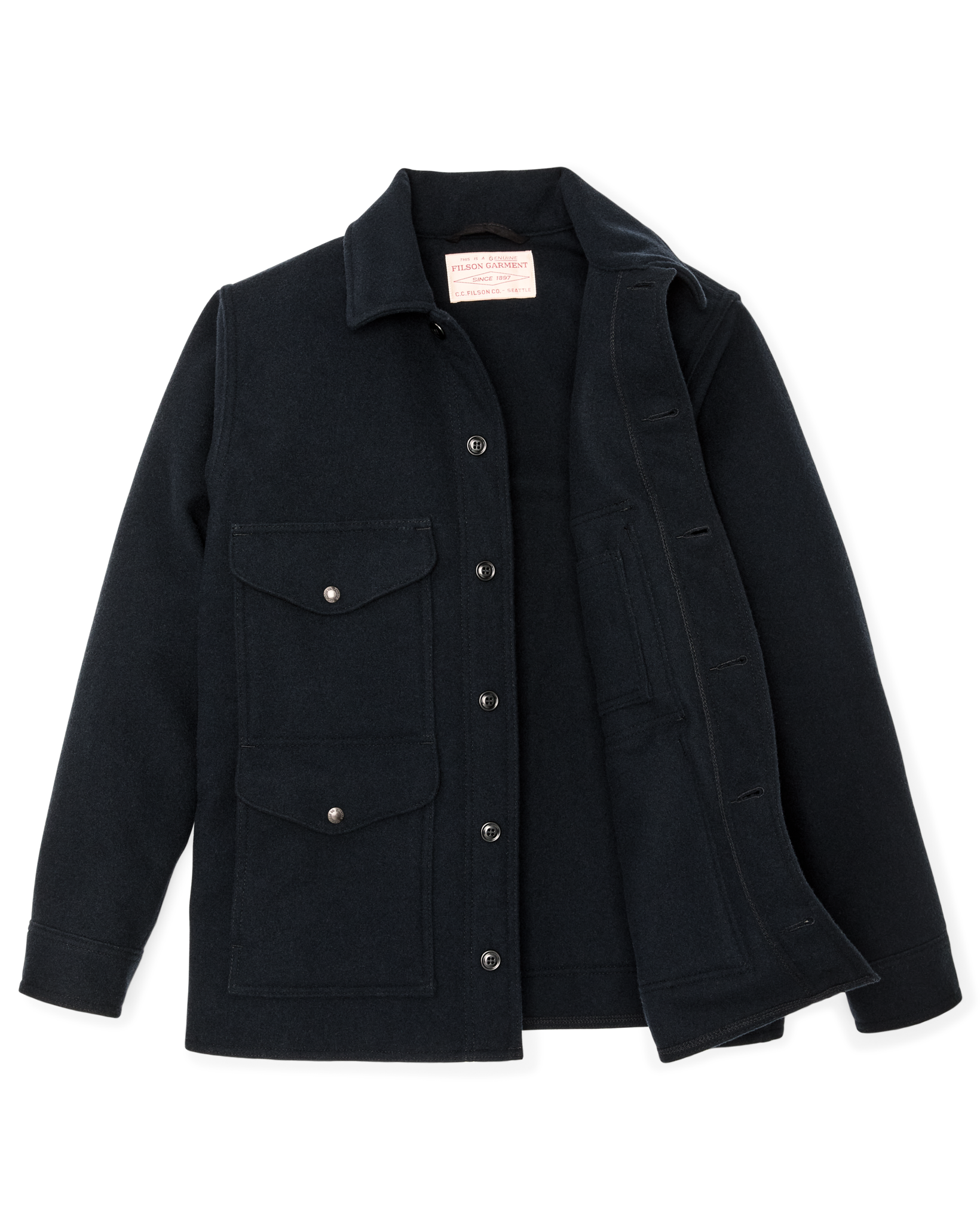 Seattle Wool Cruiser Jacket - Navy - Image 6