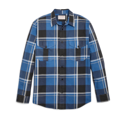 Lightweight Alaskan Guide Shirt - Blue / Faded Black / White Plaid