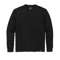 Waffle Knit Thermal Crewneck - Navy