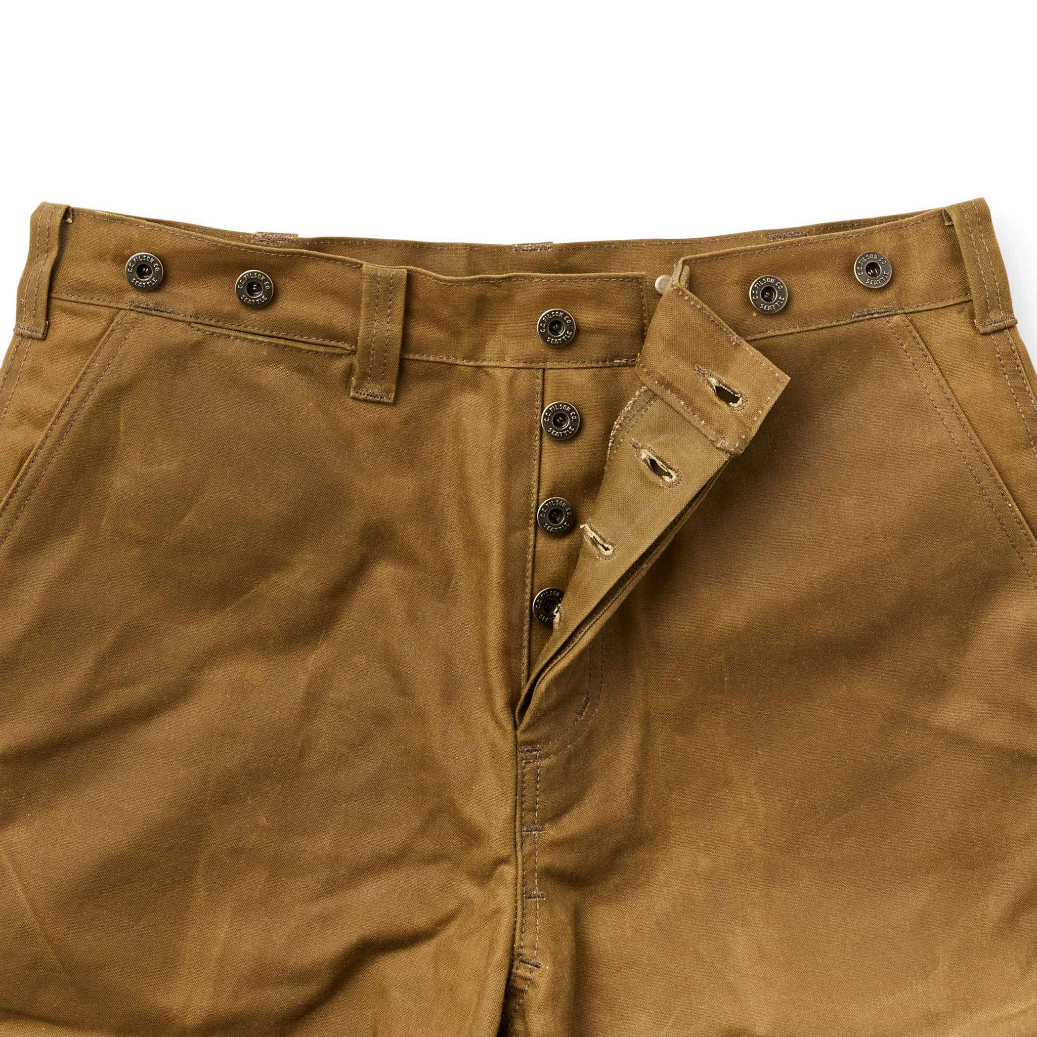 Oil Finish Double Tin Cloth Pants - Dark Tan - Image 8