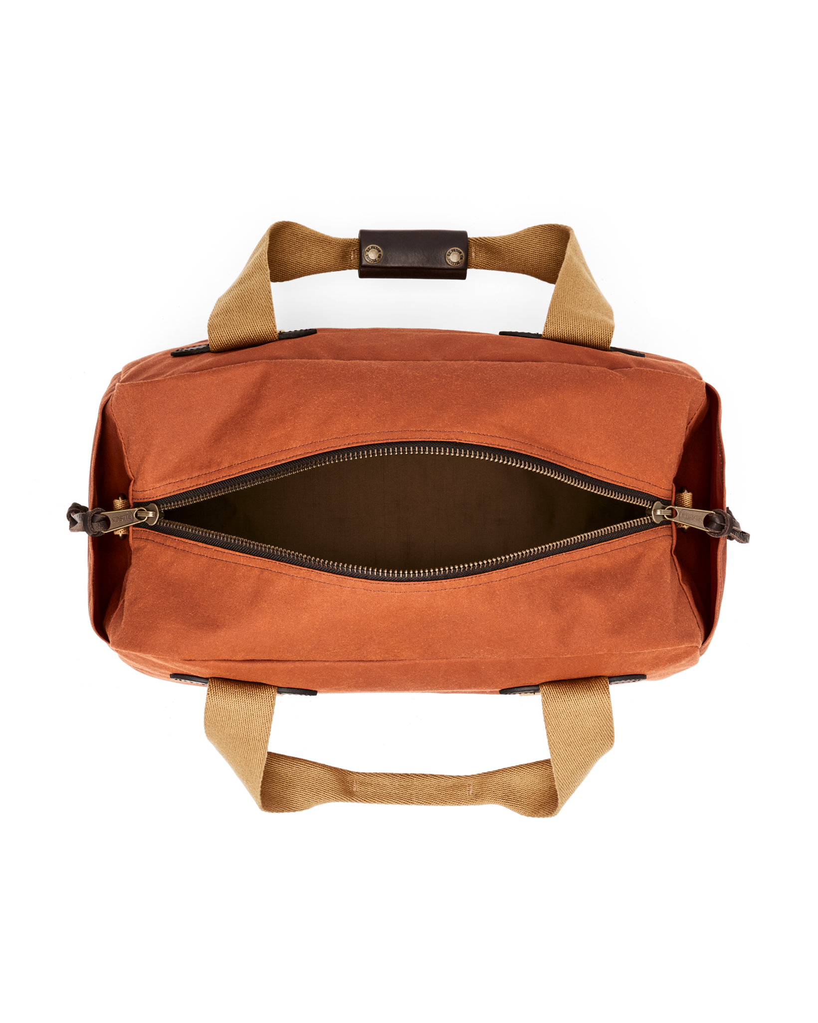 Small Tin Cloth Duffle Bag - Rust - Image 6