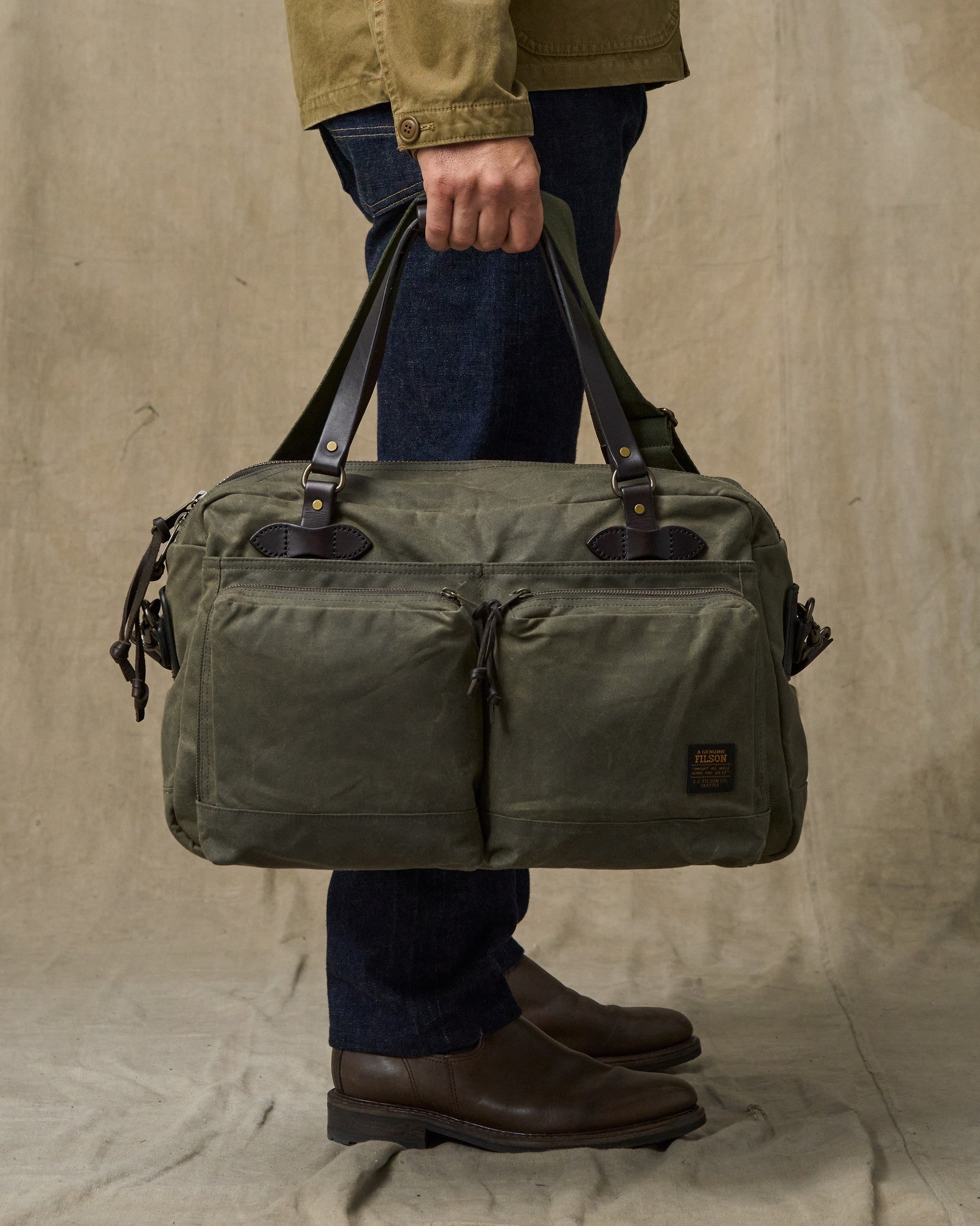 48 Hour Tin Cloth Duffle Bag - Otter Green - Image 8