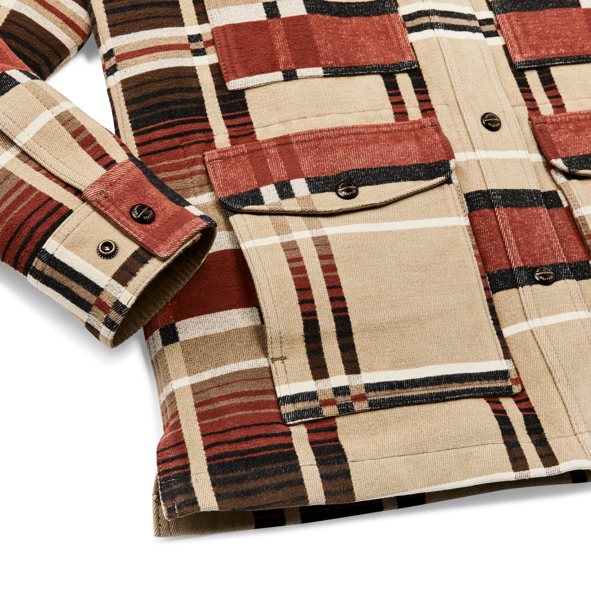 Women's Beartooth Work Coat - Bloodstone / Tan Ombre - Image 4