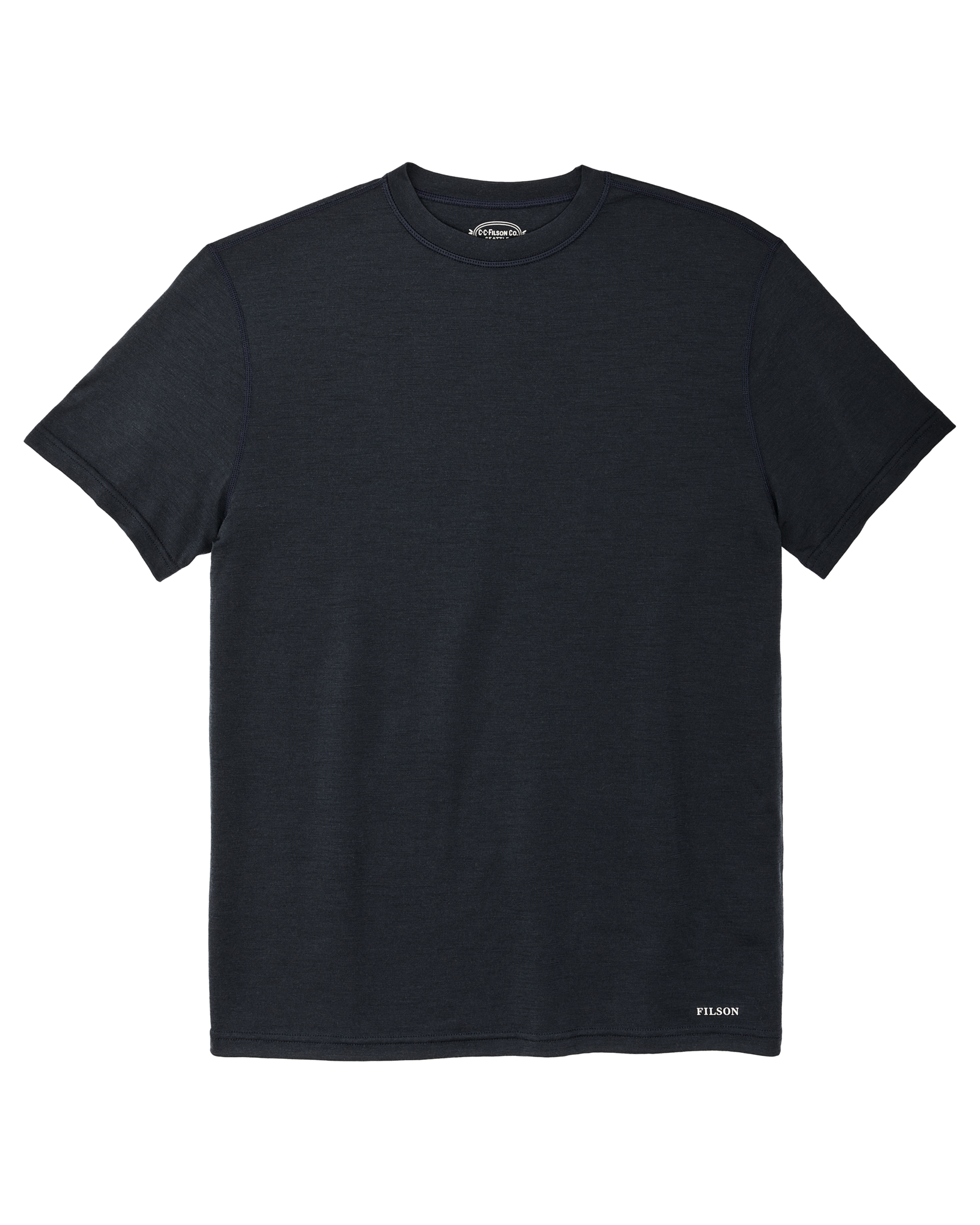 210g Merino Wool Short Sleeve Crewneck - Dark Navy - Image 5