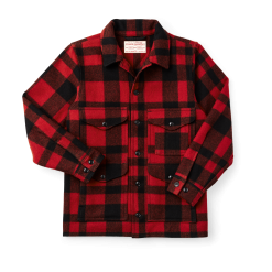 Mackinaw Wool Cruiser Jacket - Red/black Plaid