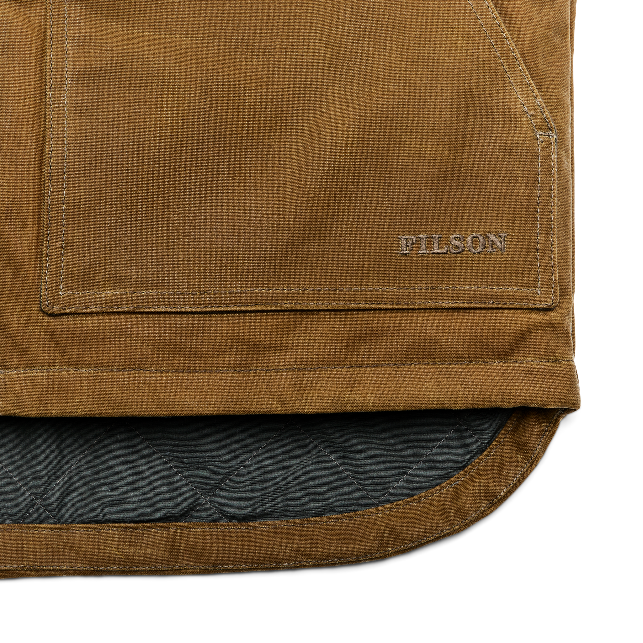 Tin Cloth Insulated Work Vest - Dark Tan - Image 9