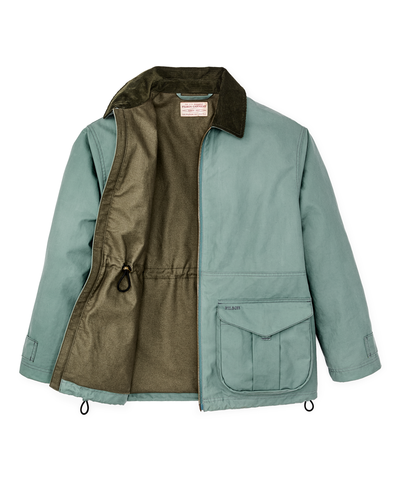 Women's Cover Cloth Raincoat - Balsam Green - Image 10