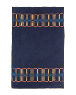 Cotton Blanket - Navy / Irondale
