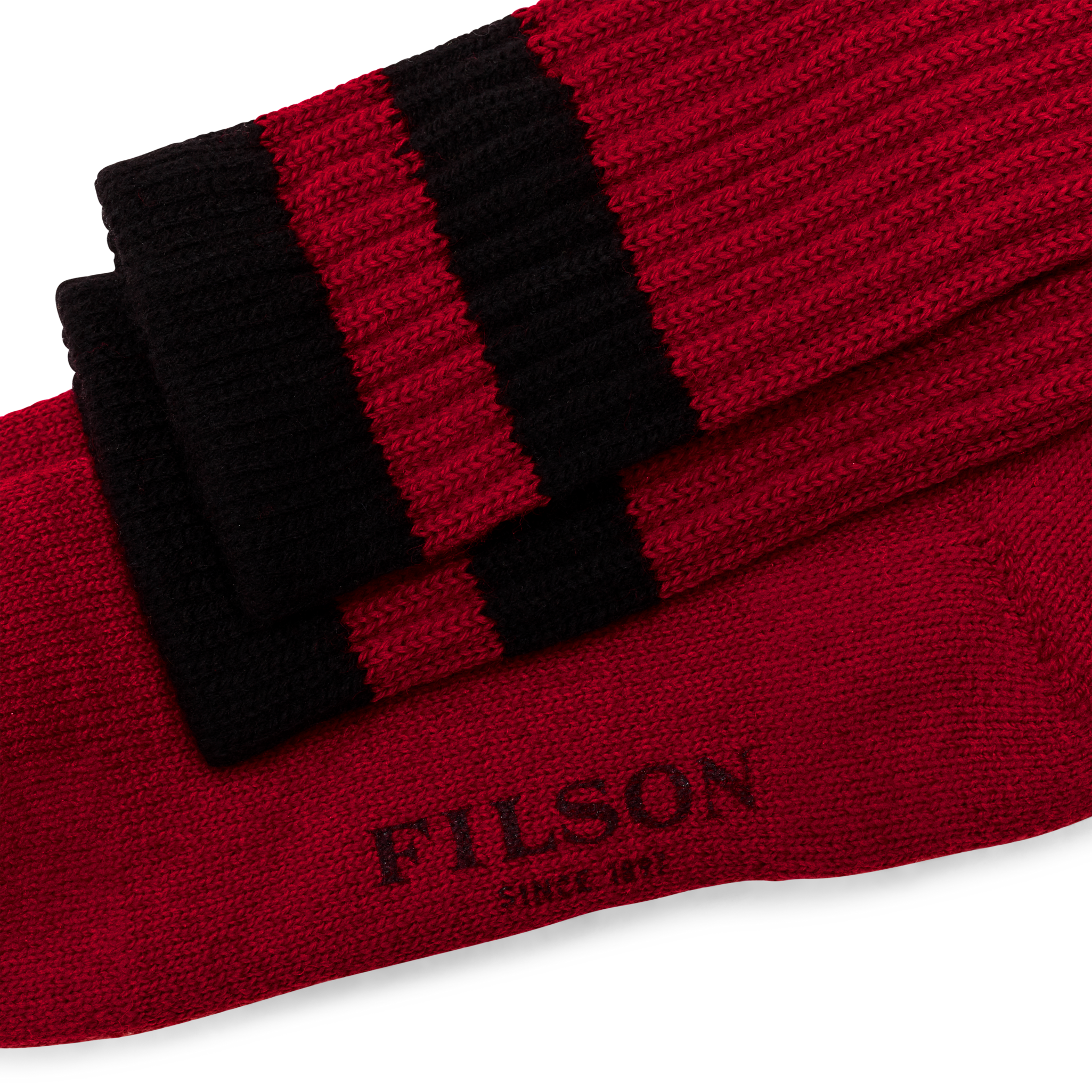 1970s Logger Thermal Socks - Scarlet - Image 3