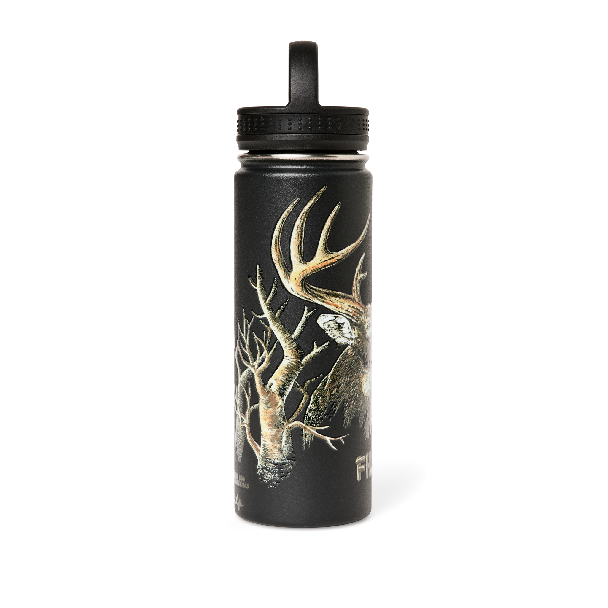 Insulated Water Bottle - Black / Logo - Image 2
