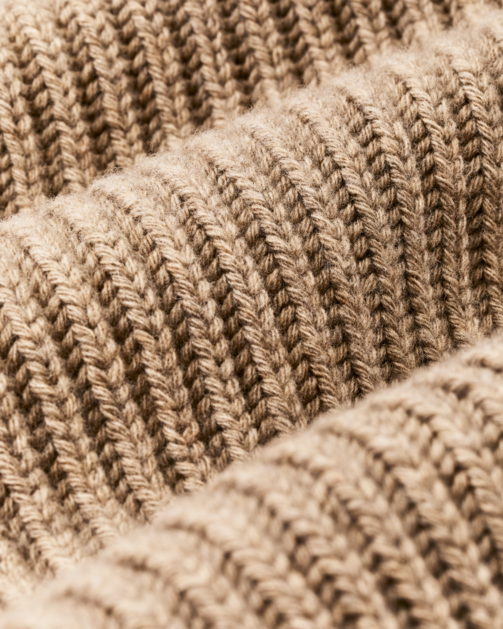 Bristol Shawl Neck Sweater - Oatmeal Heather / Flame Stripe - Image 4