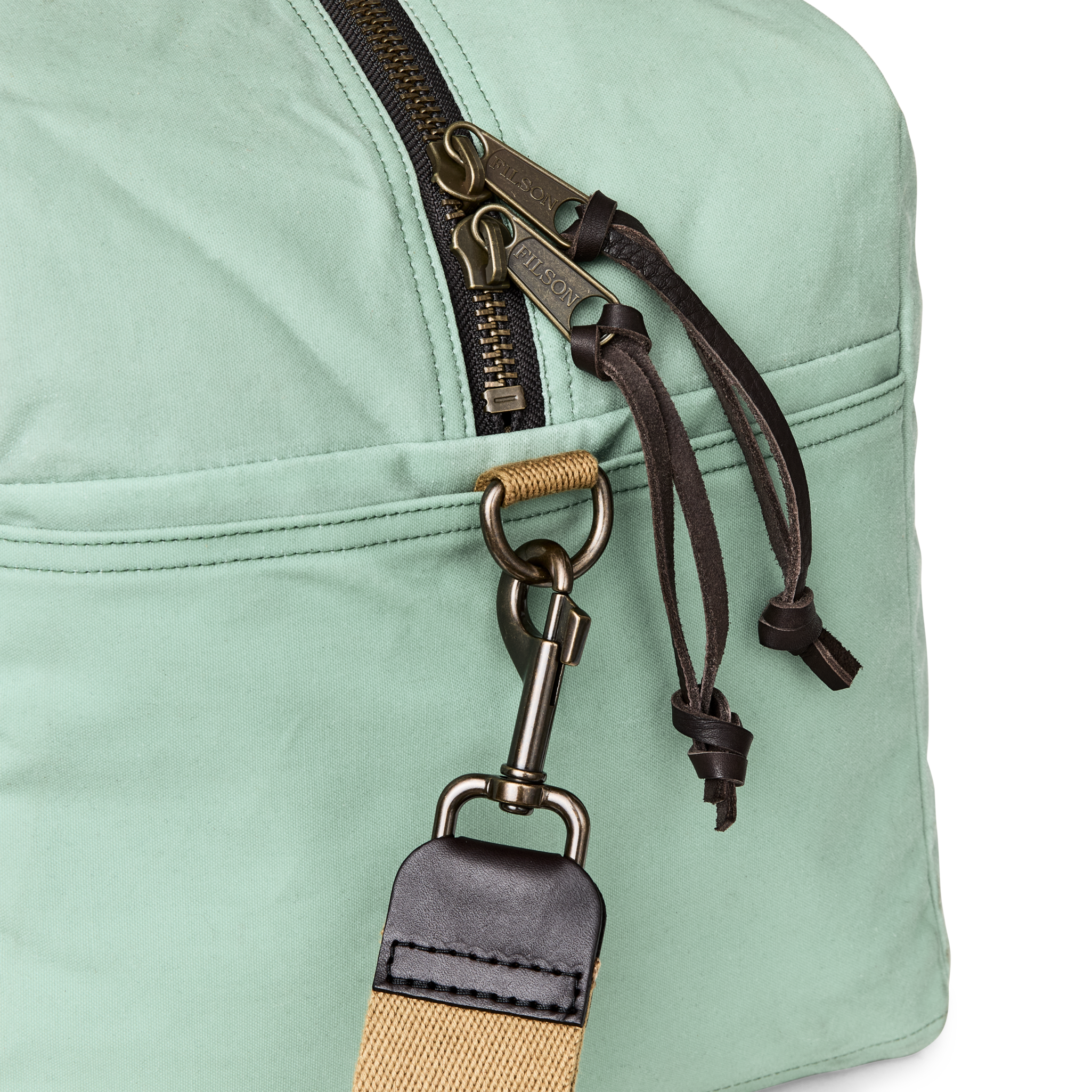 Medium Tin Cloth Duffle Bag - Granite Green - Image 4