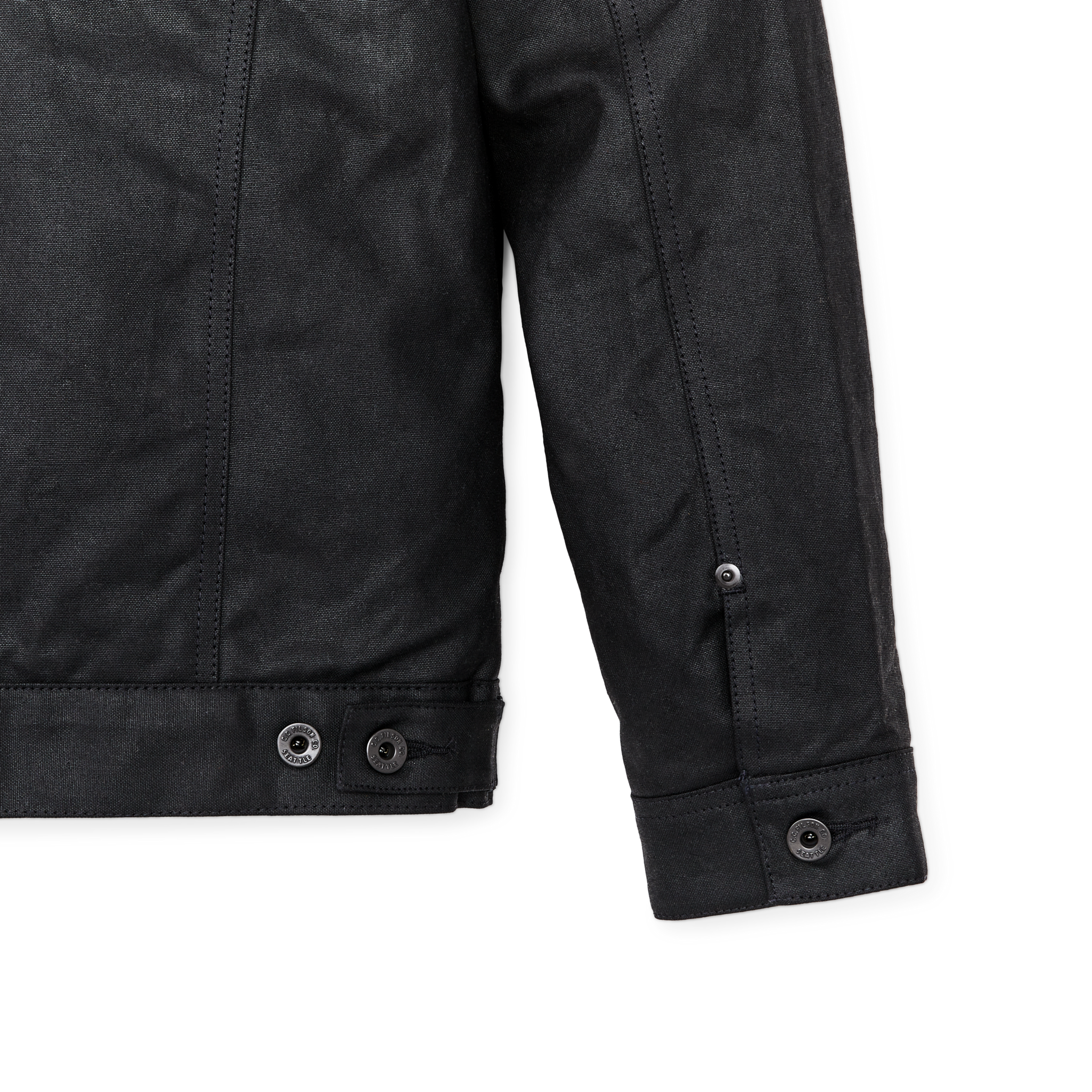 Tin Cloth Short Lined Cruiser Jacket - Black - Image 9