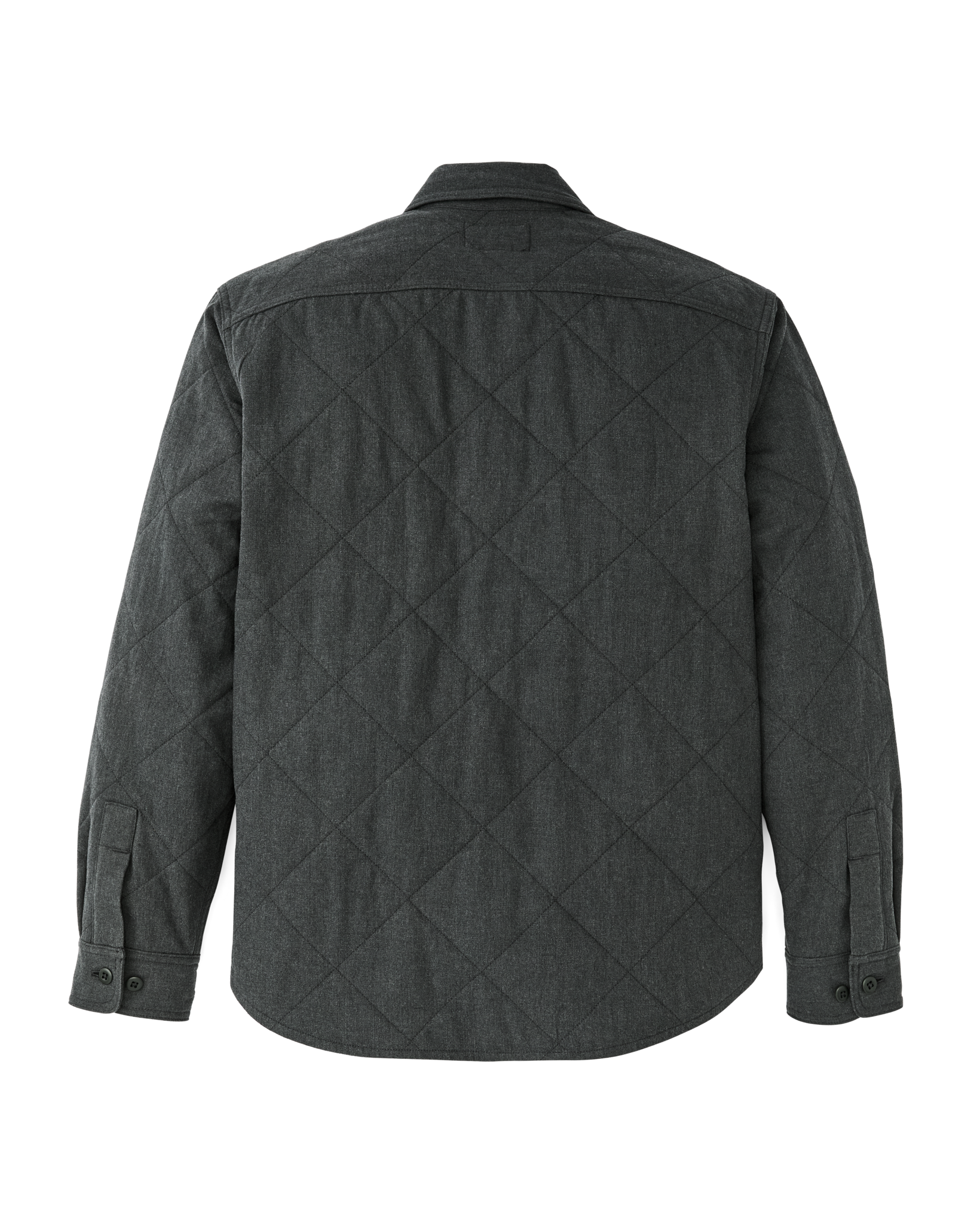 Insulated Flannel Shirt - Charcoal - Image 2