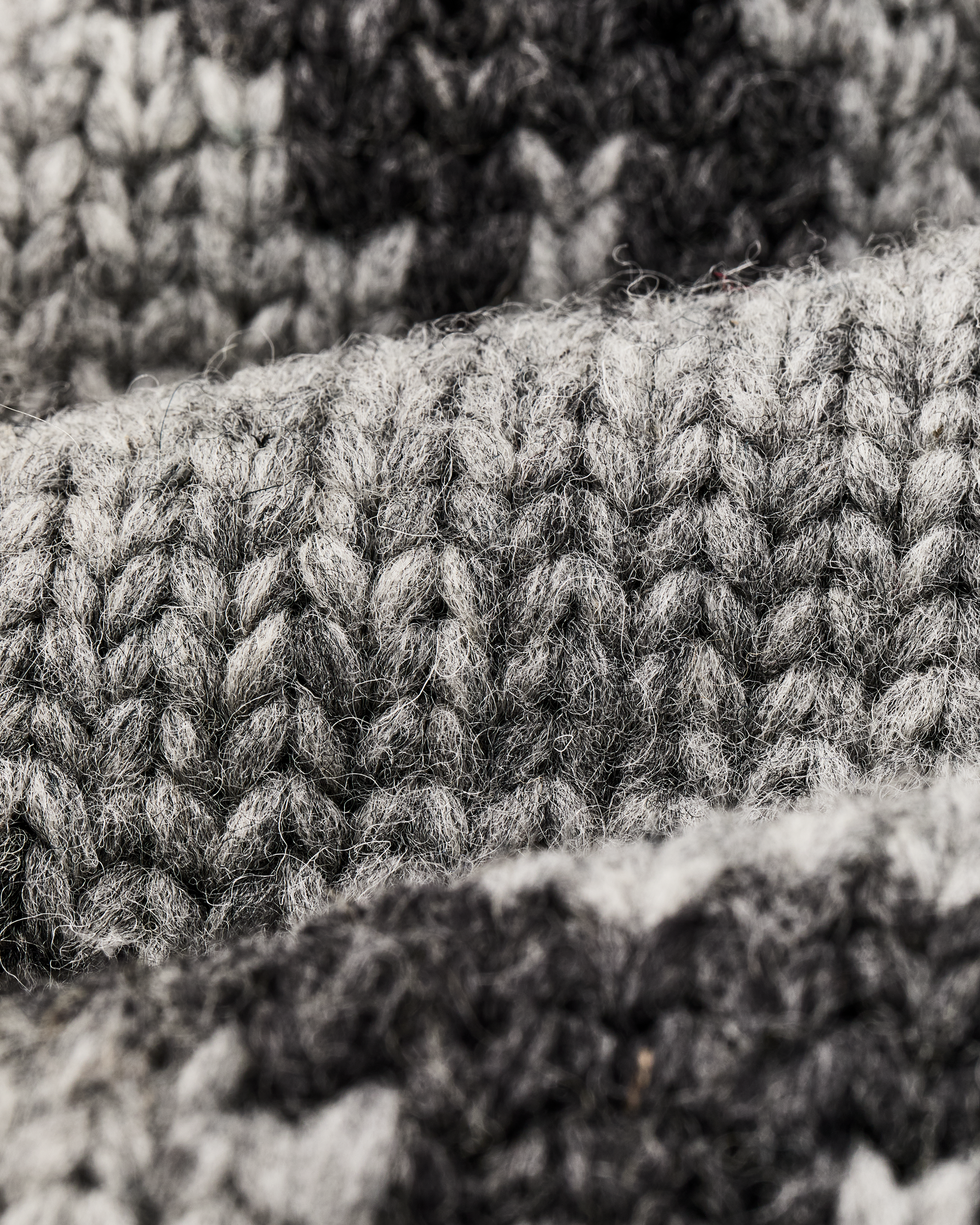 Handmade Full-zip Sweater - Heather Gray / Fishing Boat - Image 8