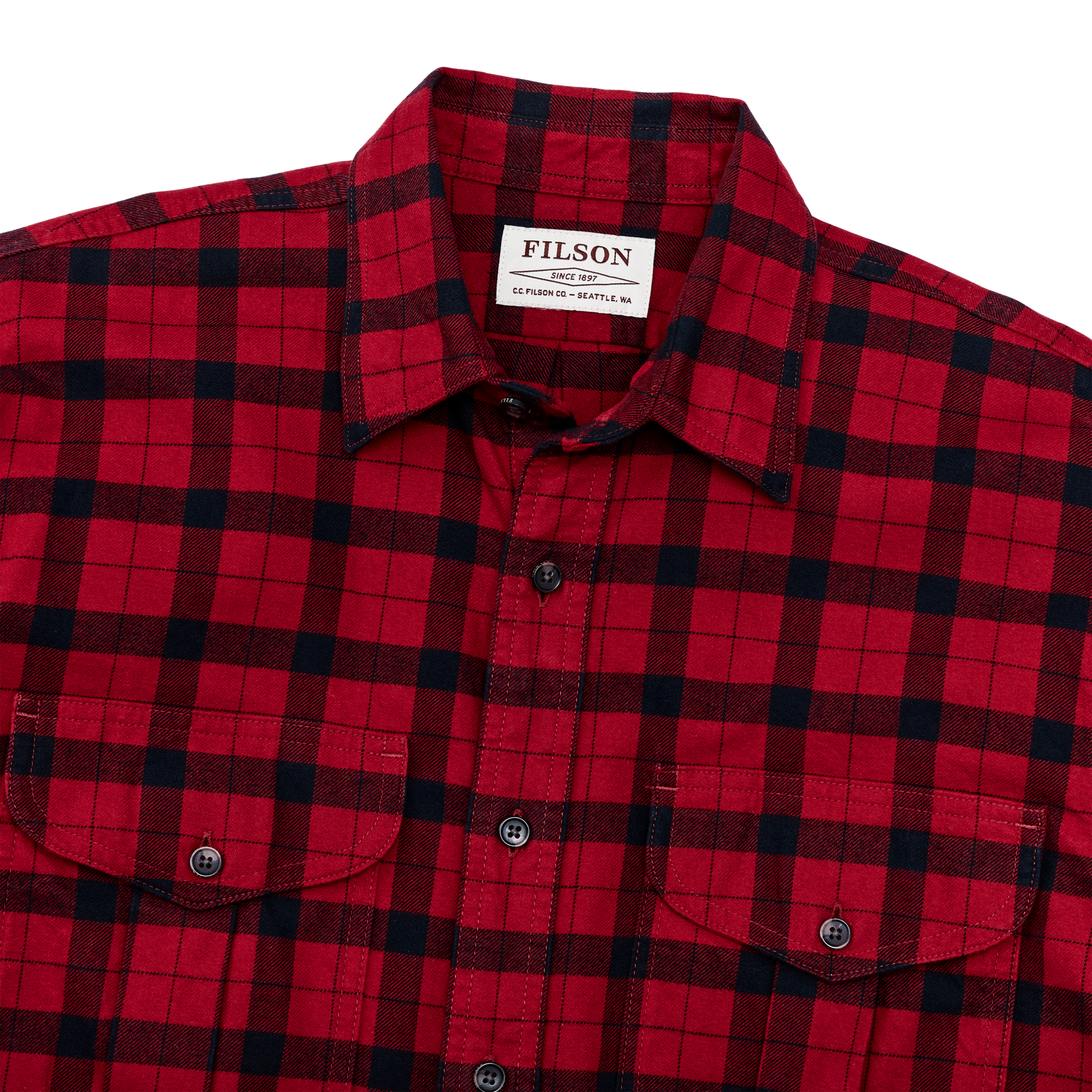 Alaskan Guide Shirt - Red/black Plaid - Image 4