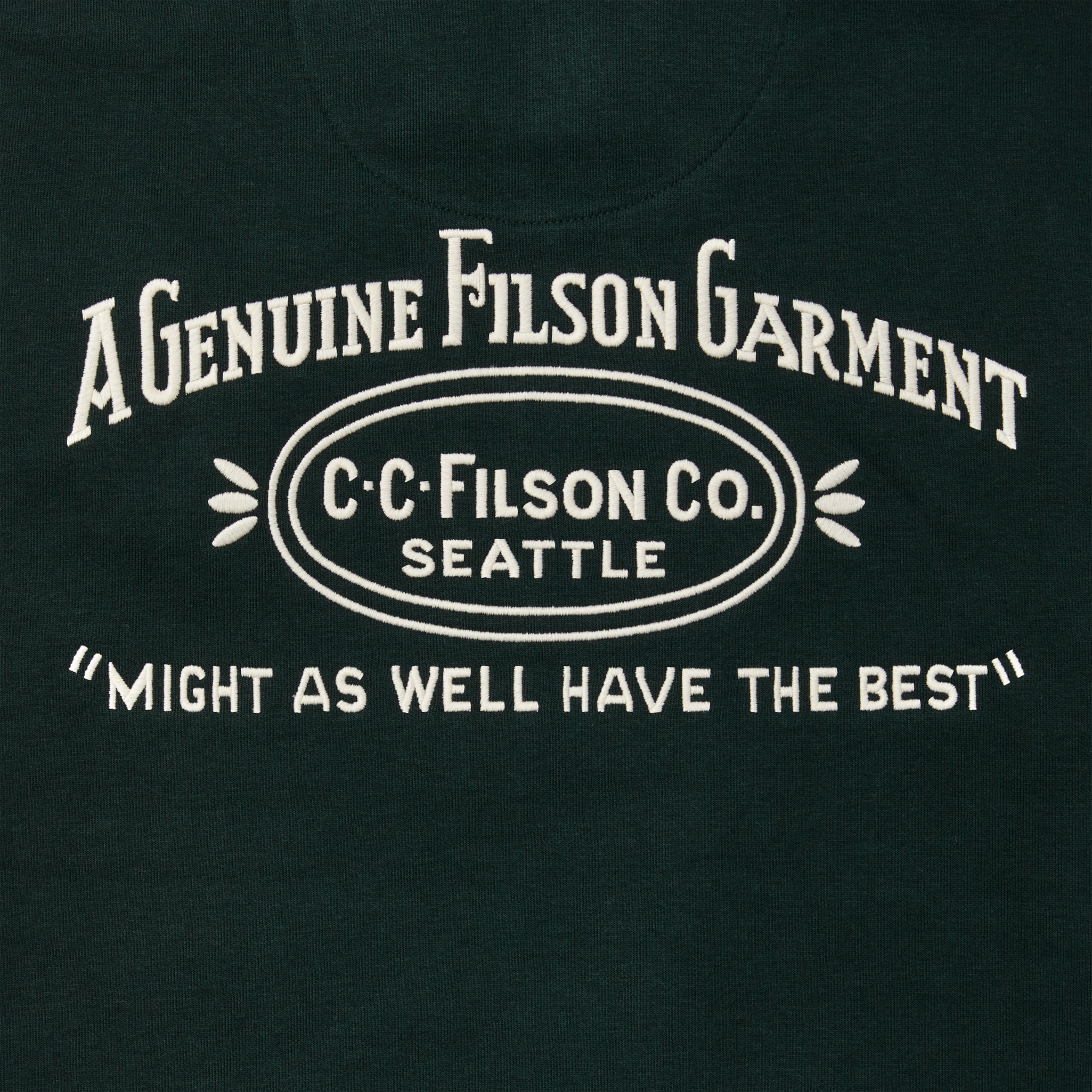 Prospector Embroidered Hoodie - Fir Oval - Image 5