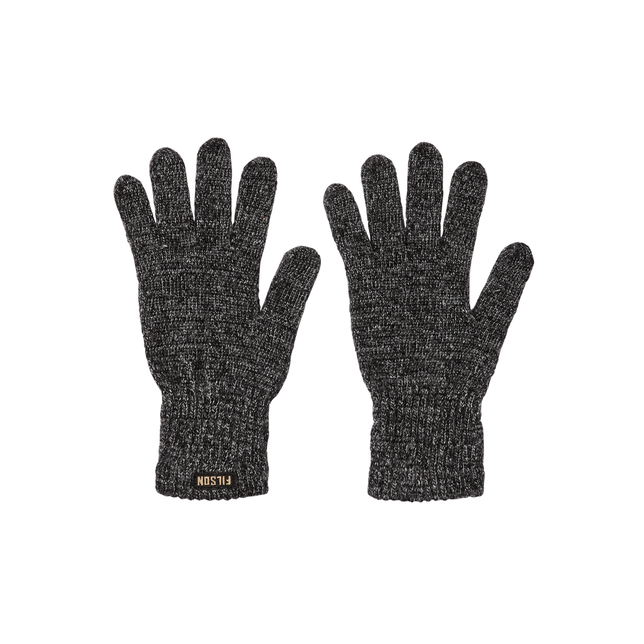 Full Finger Knit Gloves - Charcoal