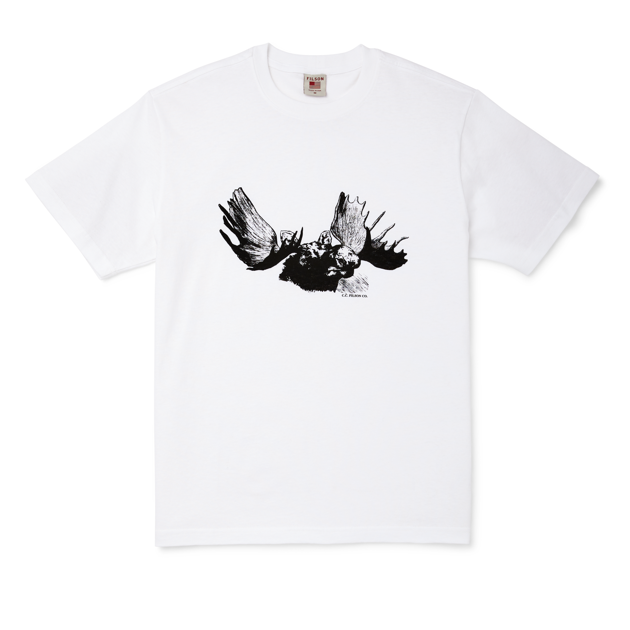 Pioneer Graphic T-shirt - White / Moose