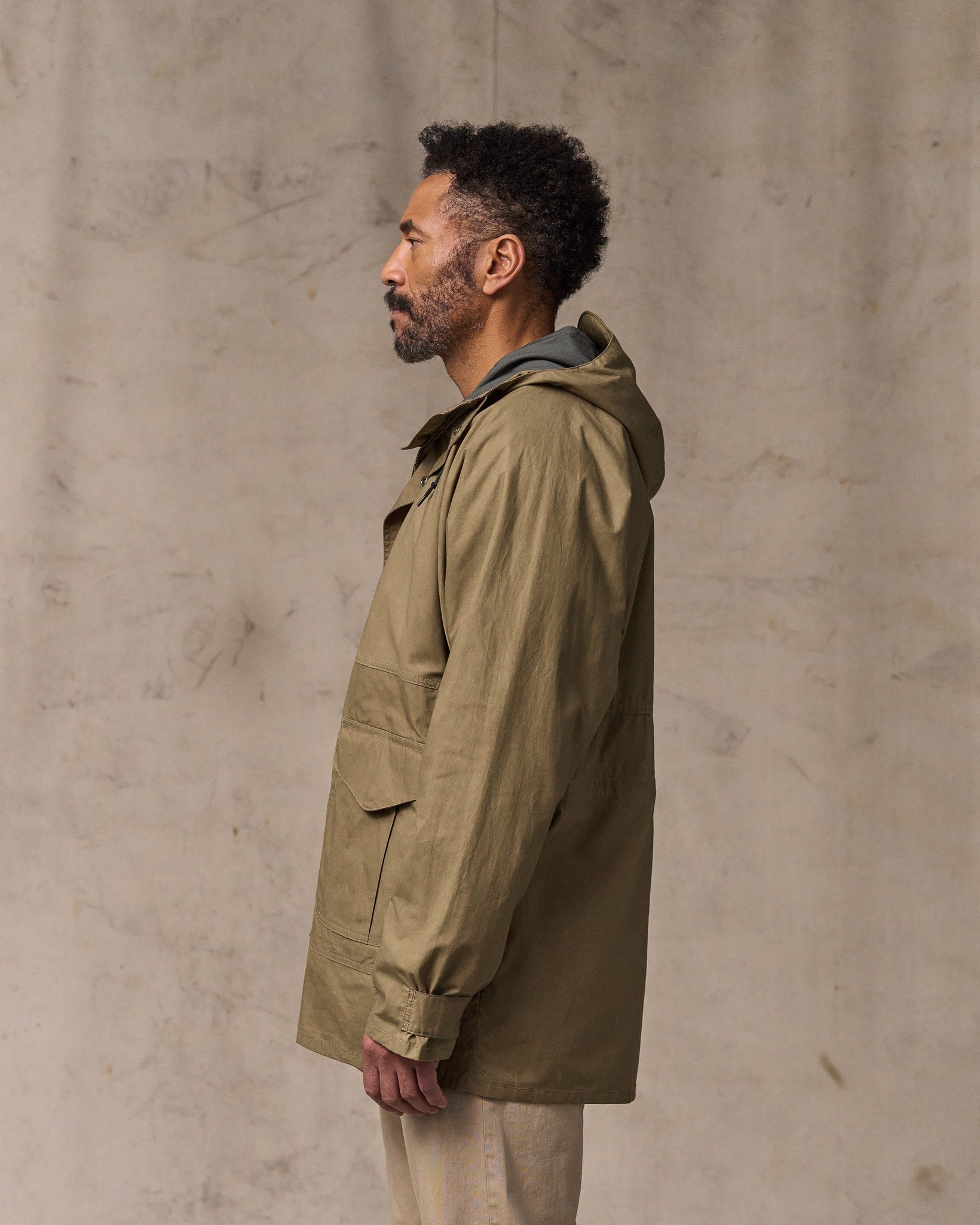 Dry Wax Omak Coat - Dark Beige - Image 3