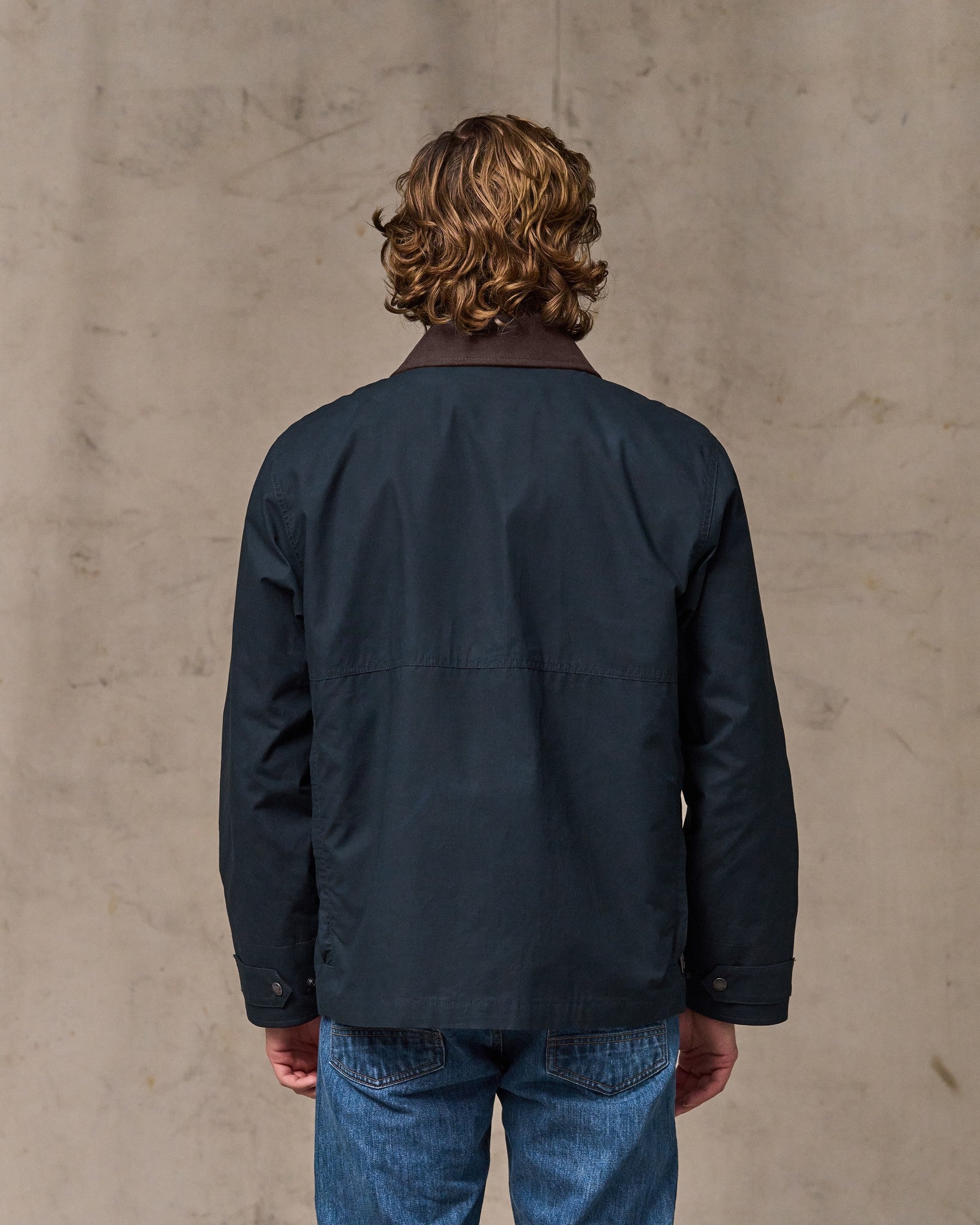 Dry Wax Short Field Jacket - Navy - Image 2