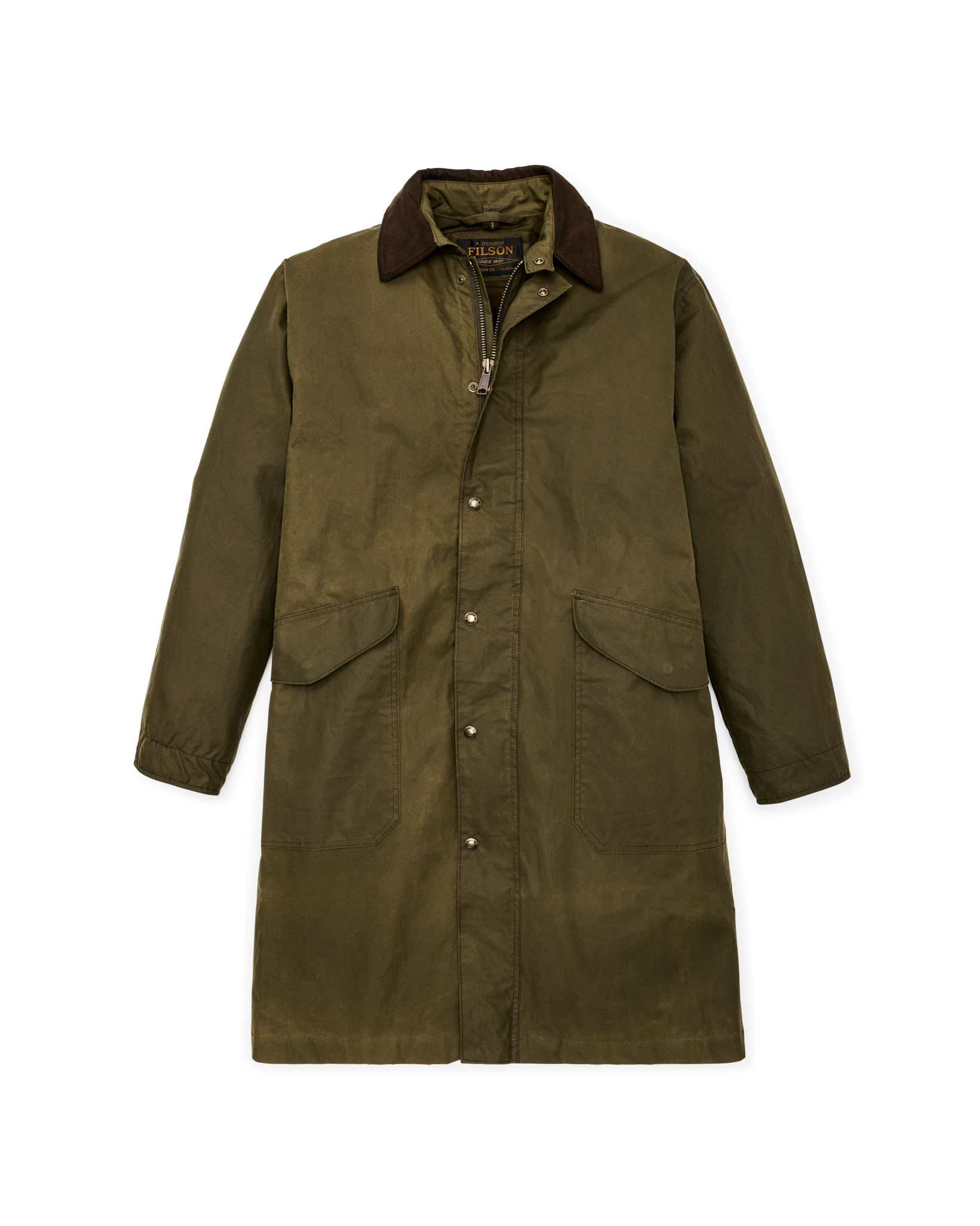 Cover Cloth Trench Coat - Marsh Olive - Image 4