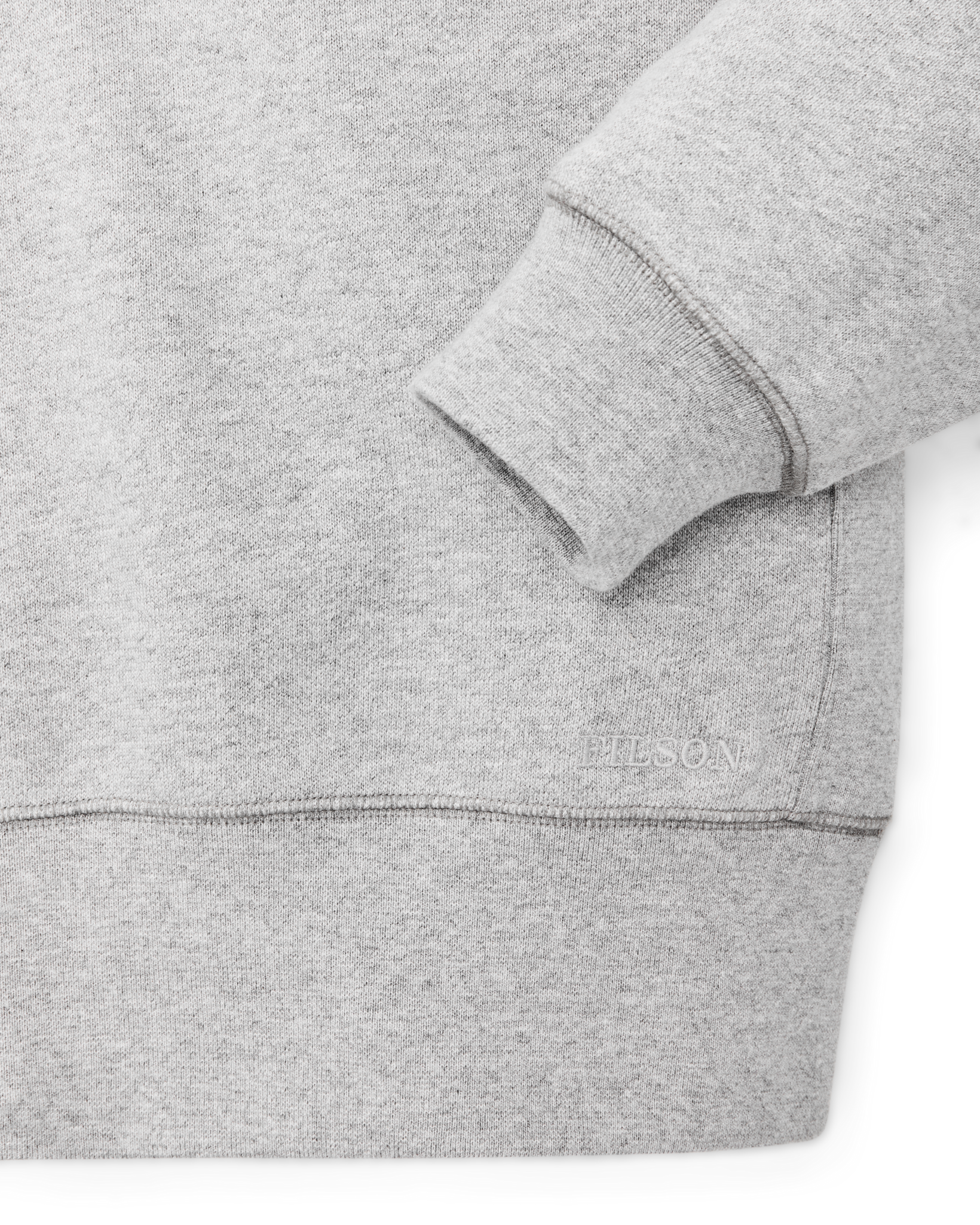 14-oz. Heritage Fleece Quarter Zip - Gray Heather - Image 7