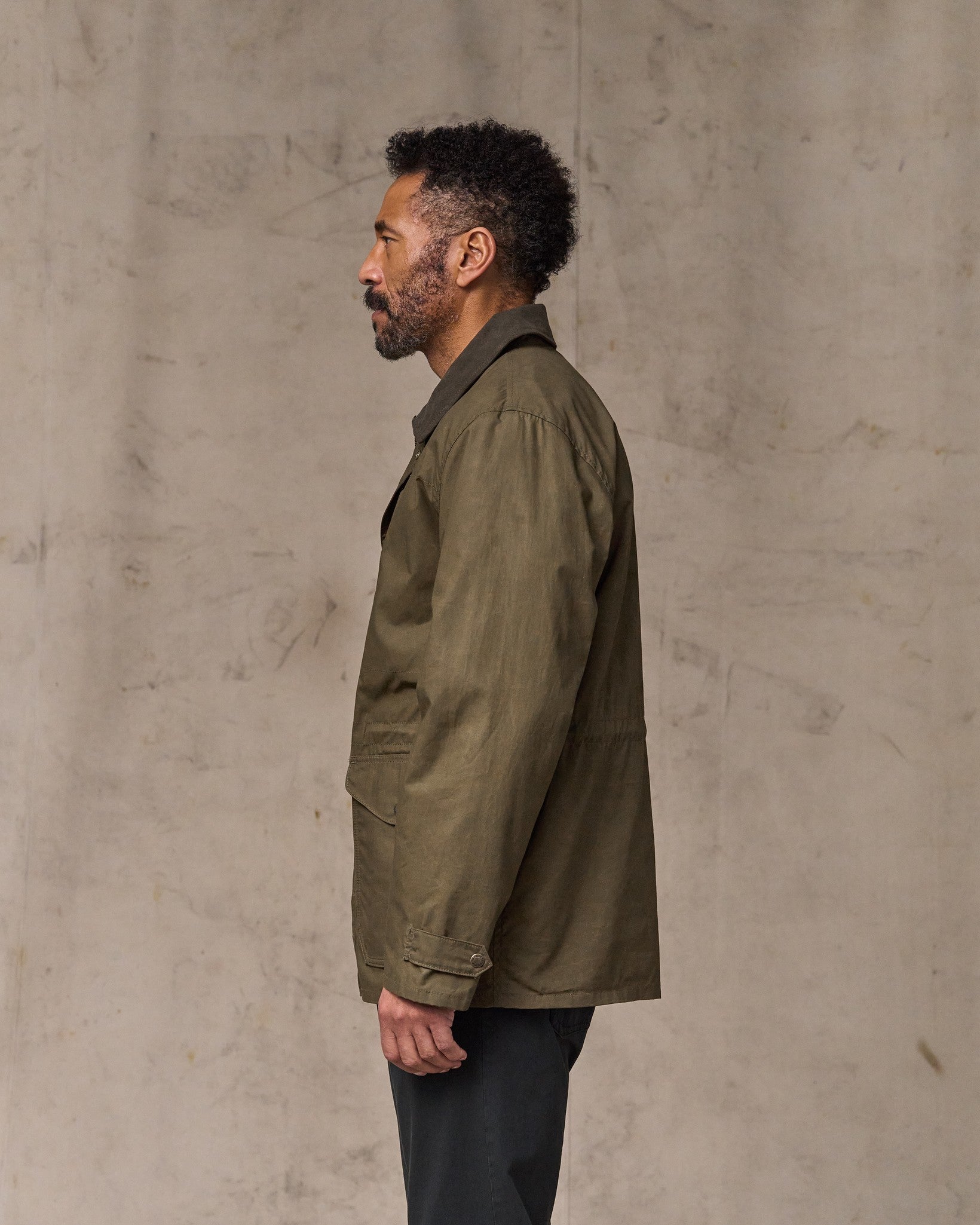 Dry Wax Mile Marker Coat - Burnt Olive - Image 3