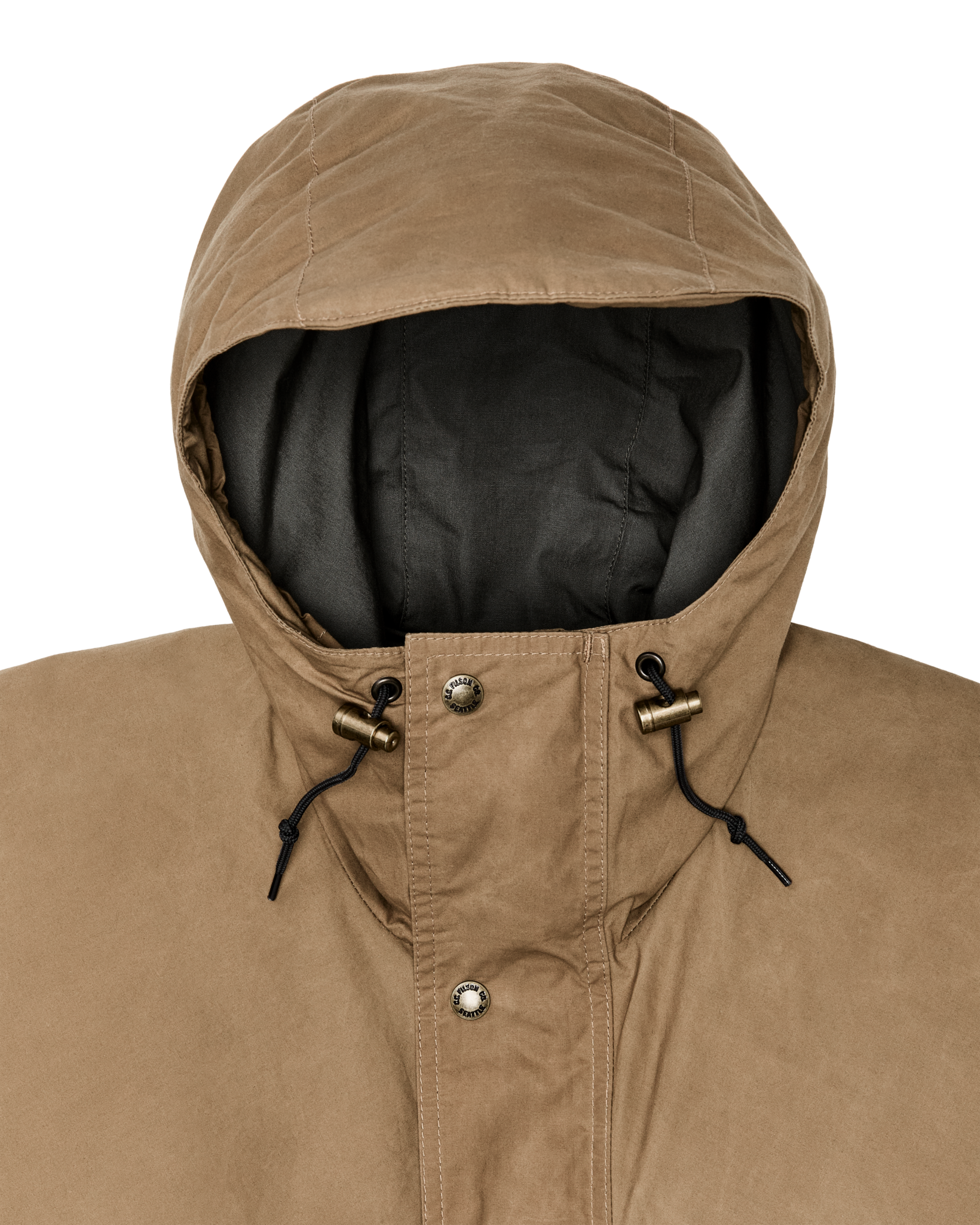 Dry Wax Omak Coat - Dark Beige - Image 12