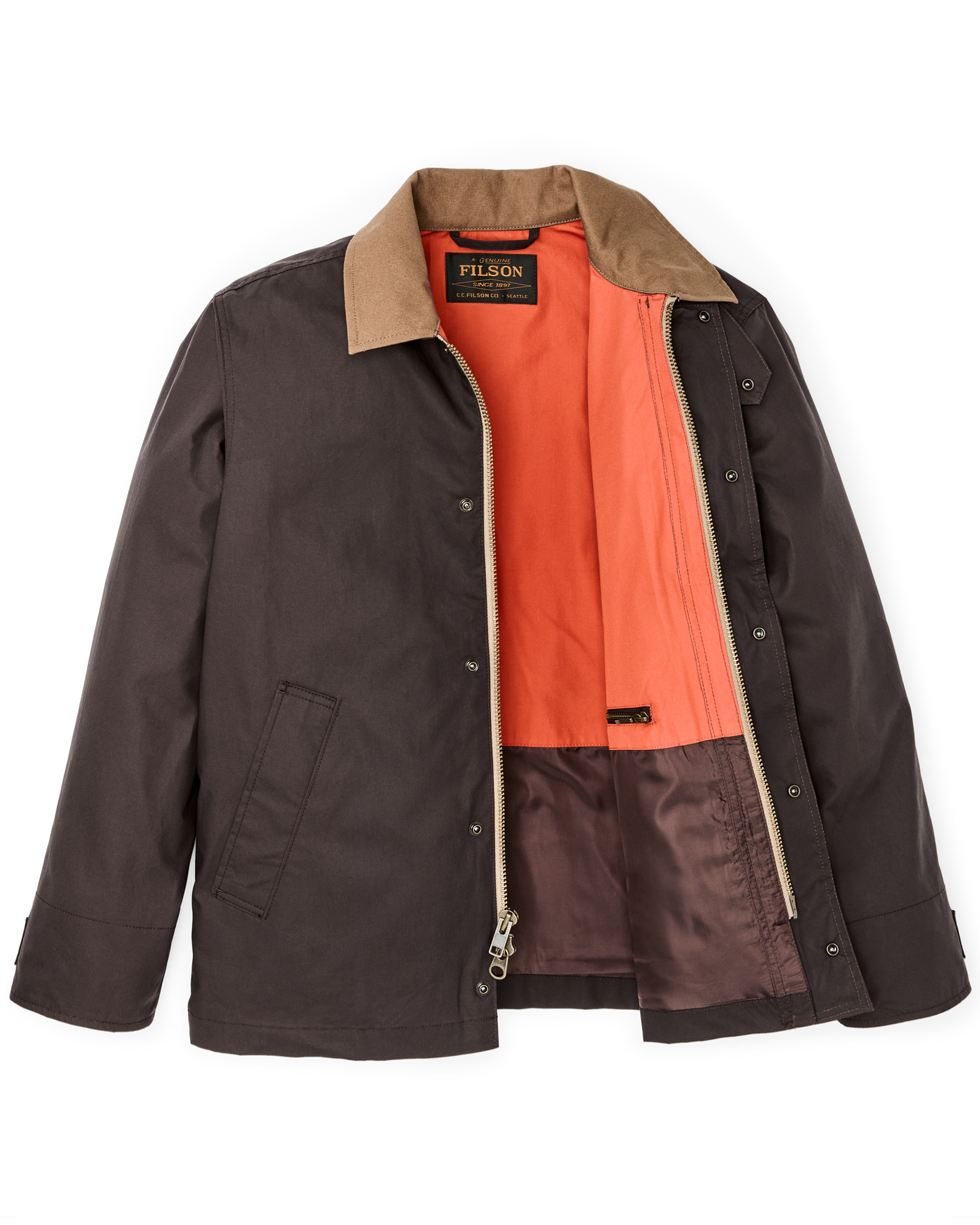 Dry Wax Short Field Jacket - Dark Brown - Image 7