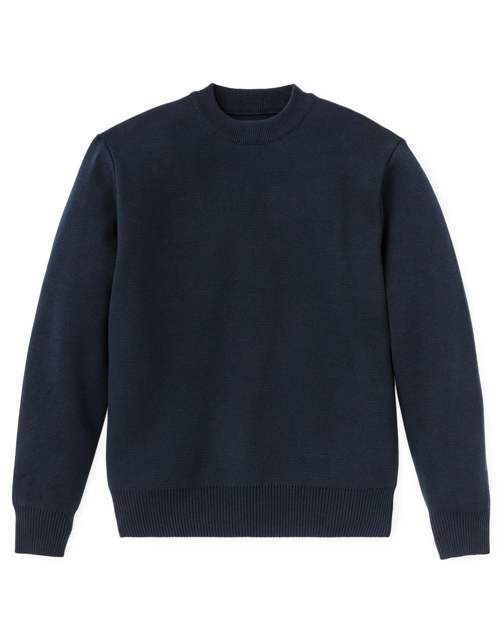 Cotton Crewneck Guide Sweater - Dark Navy - Image 4