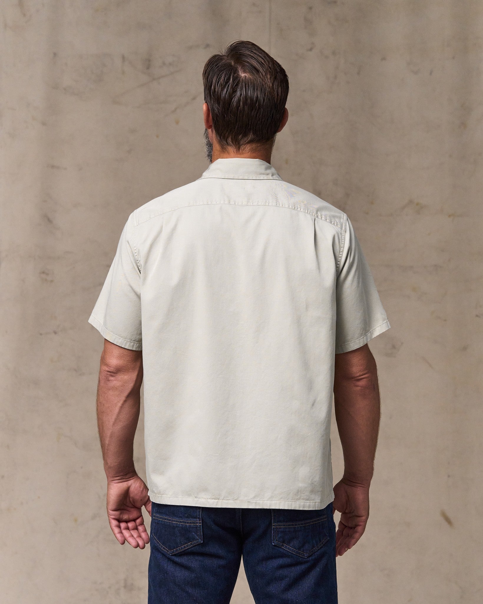 Short Sleeve 4.5-oz. Twill Shirt - Gray Sky - Image 2