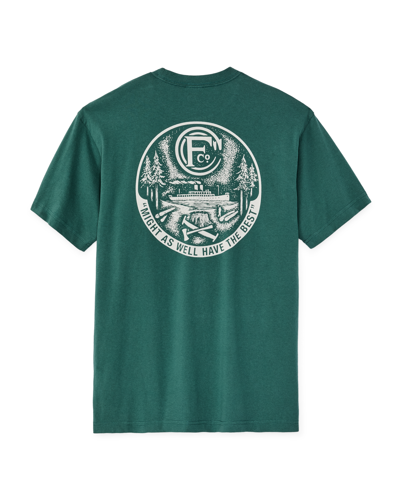 Forestry Graphic T-Shirt - Mallard Green - Image 5