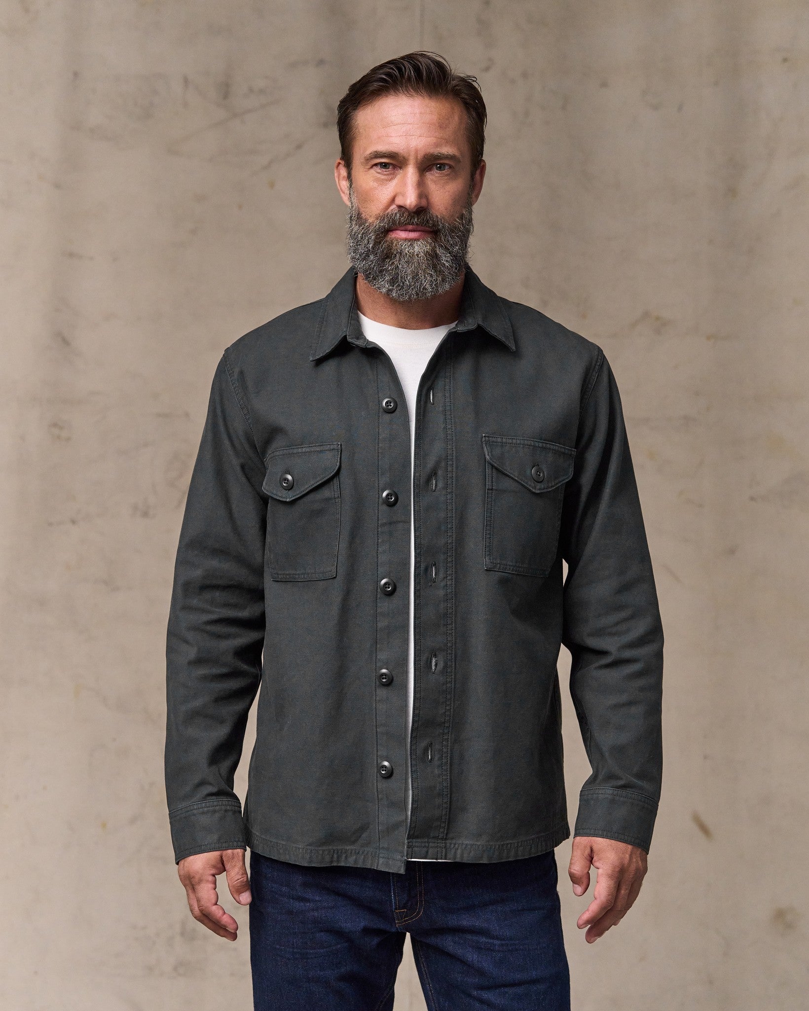 Field Jac-Shirt - Washed Faded Black