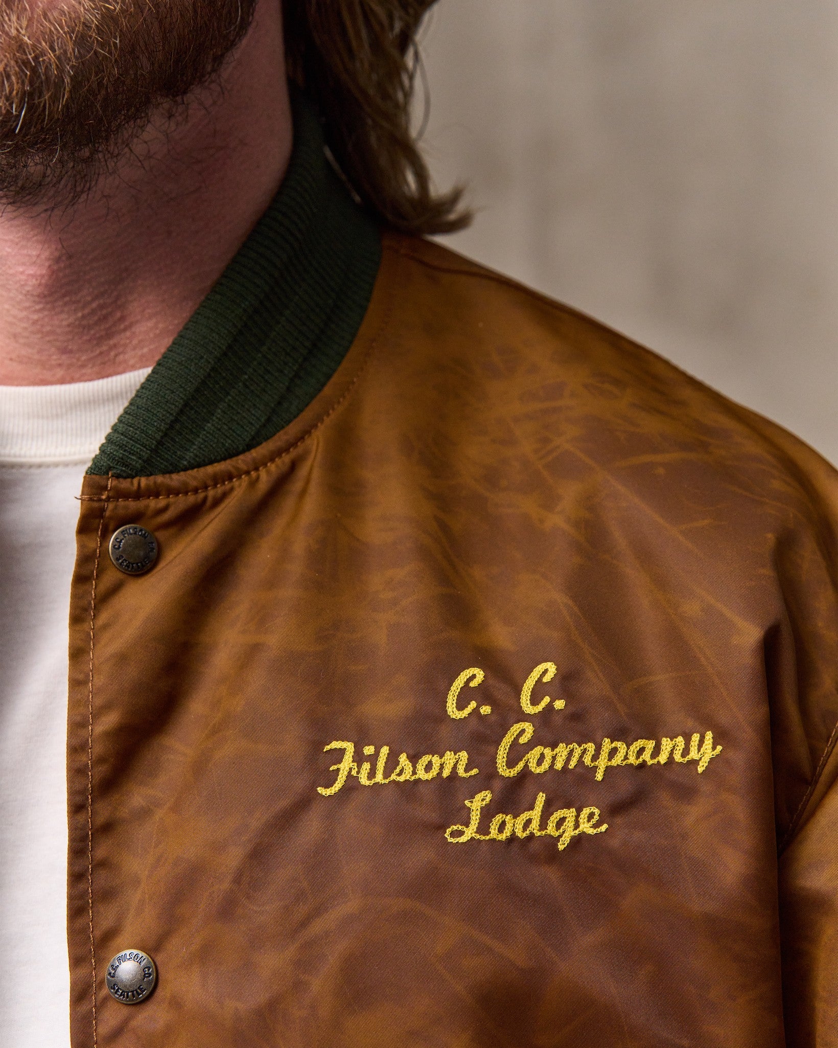 Embroidered Montlake Jacket - Whiskey - Image 5