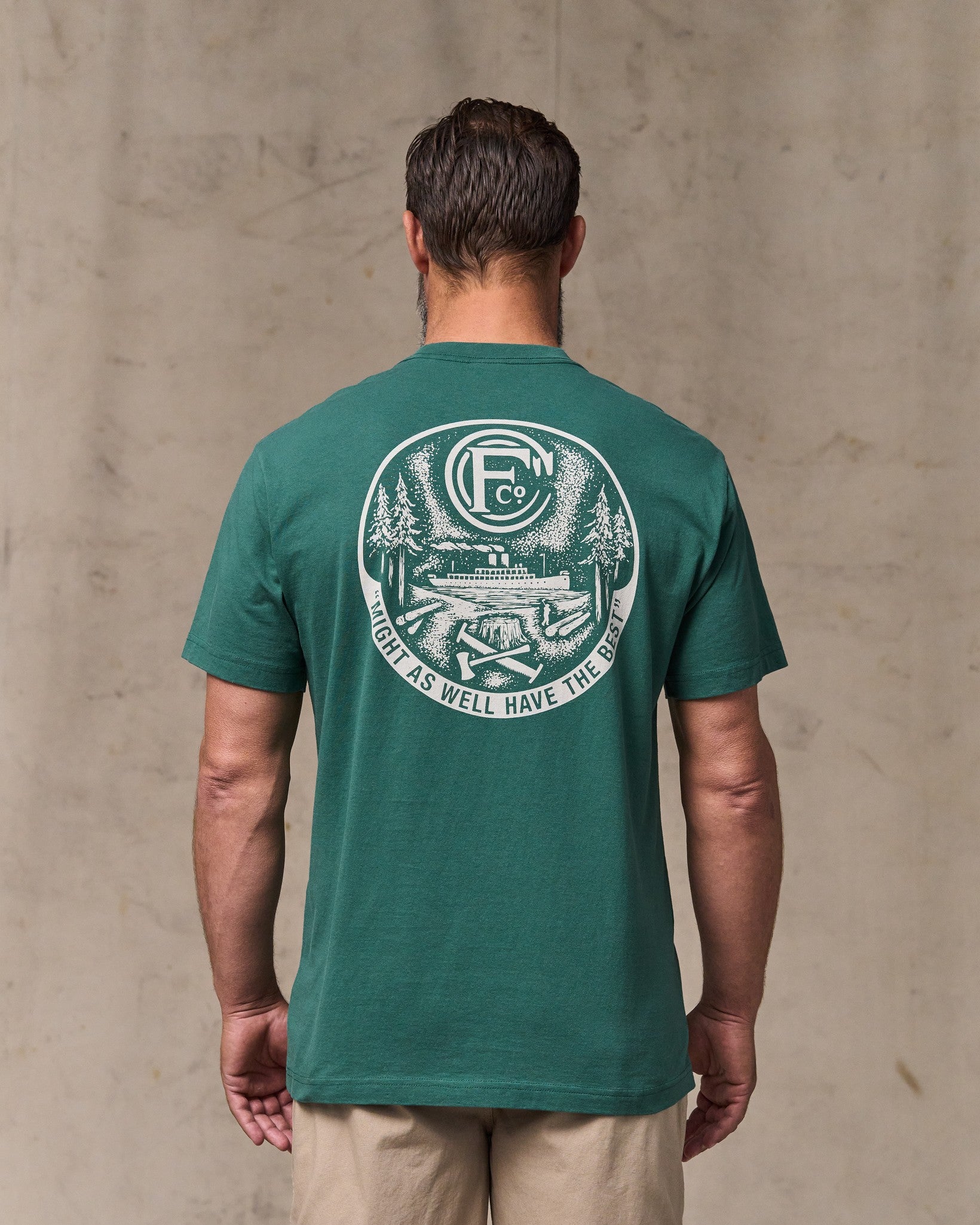 Forestry Graphic T-Shirt - Mallard Green - Image 2