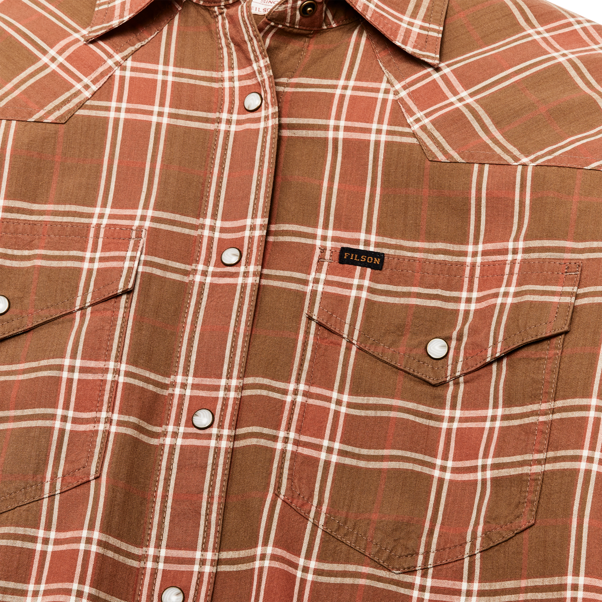 Women's Western Flannel Shirt - Clay Dust - Image 4